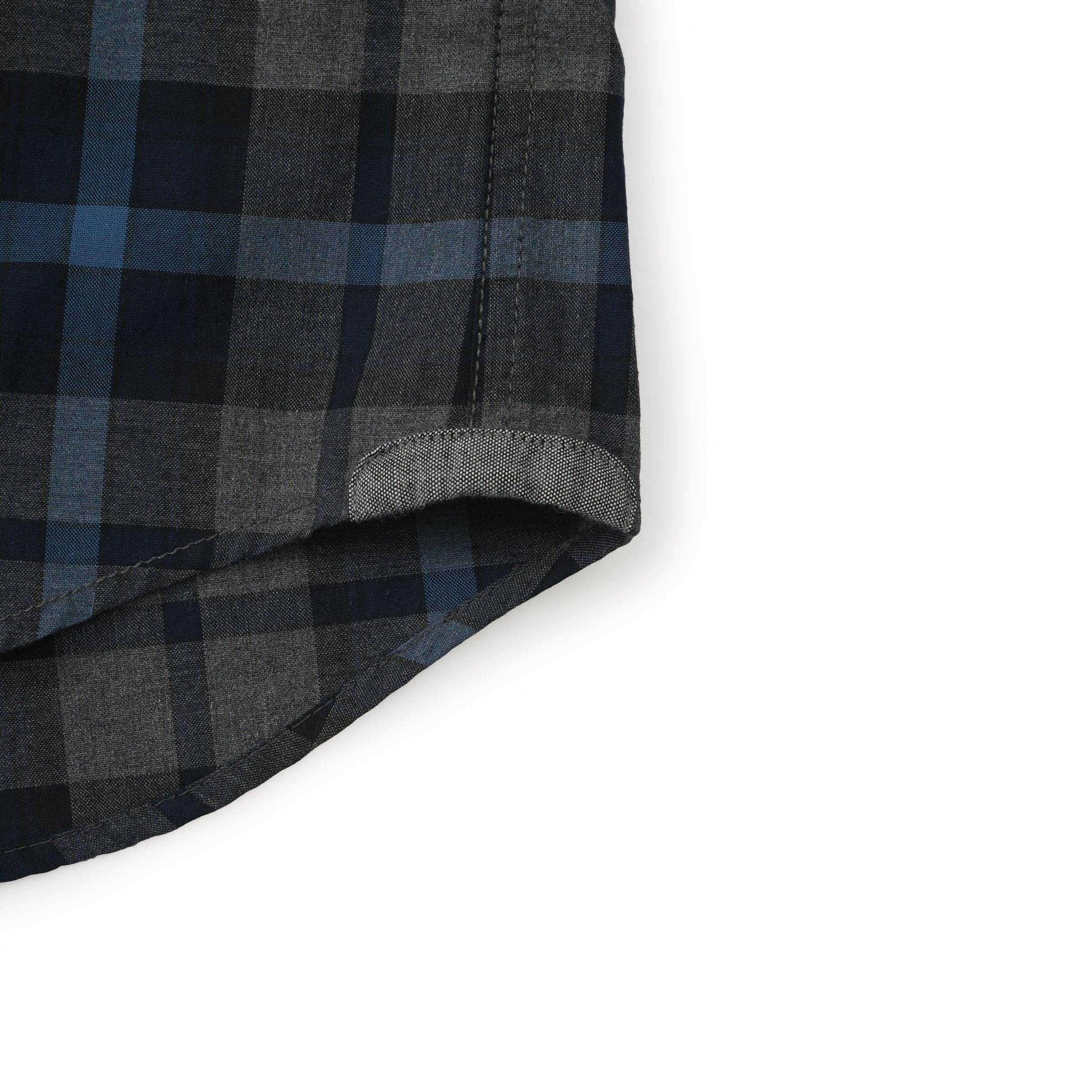 Heath Heather Poplin Shirt - Gray Navy Blue (Final Sale)* Product Image