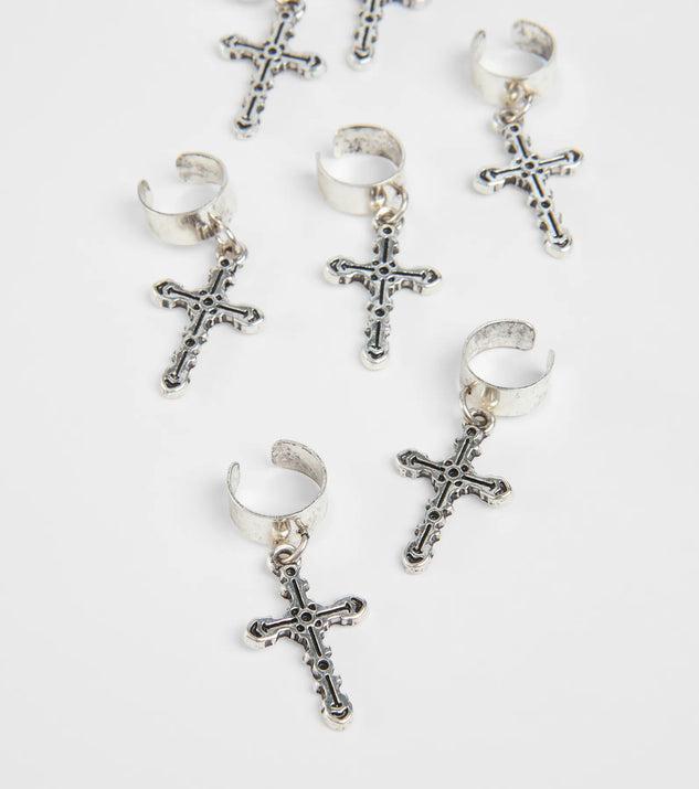 Edgy Trend Cross Hair Charm Set Product Image