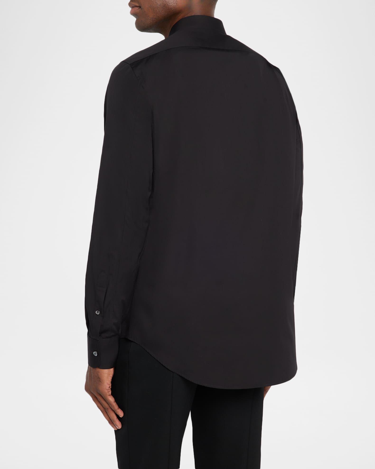 Men's Poplin Rose-Embroidered Dress Shirt Product Image