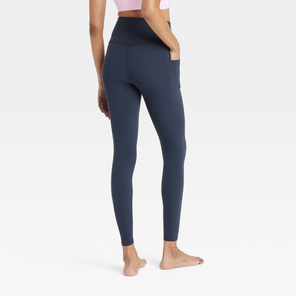 Womens Everyday Soft Ultra High-Rise Pocketed Leggings - All In Motion Navy Blue S: Moisture Wicking, Quick Dry, UPF 50+ Product Image
