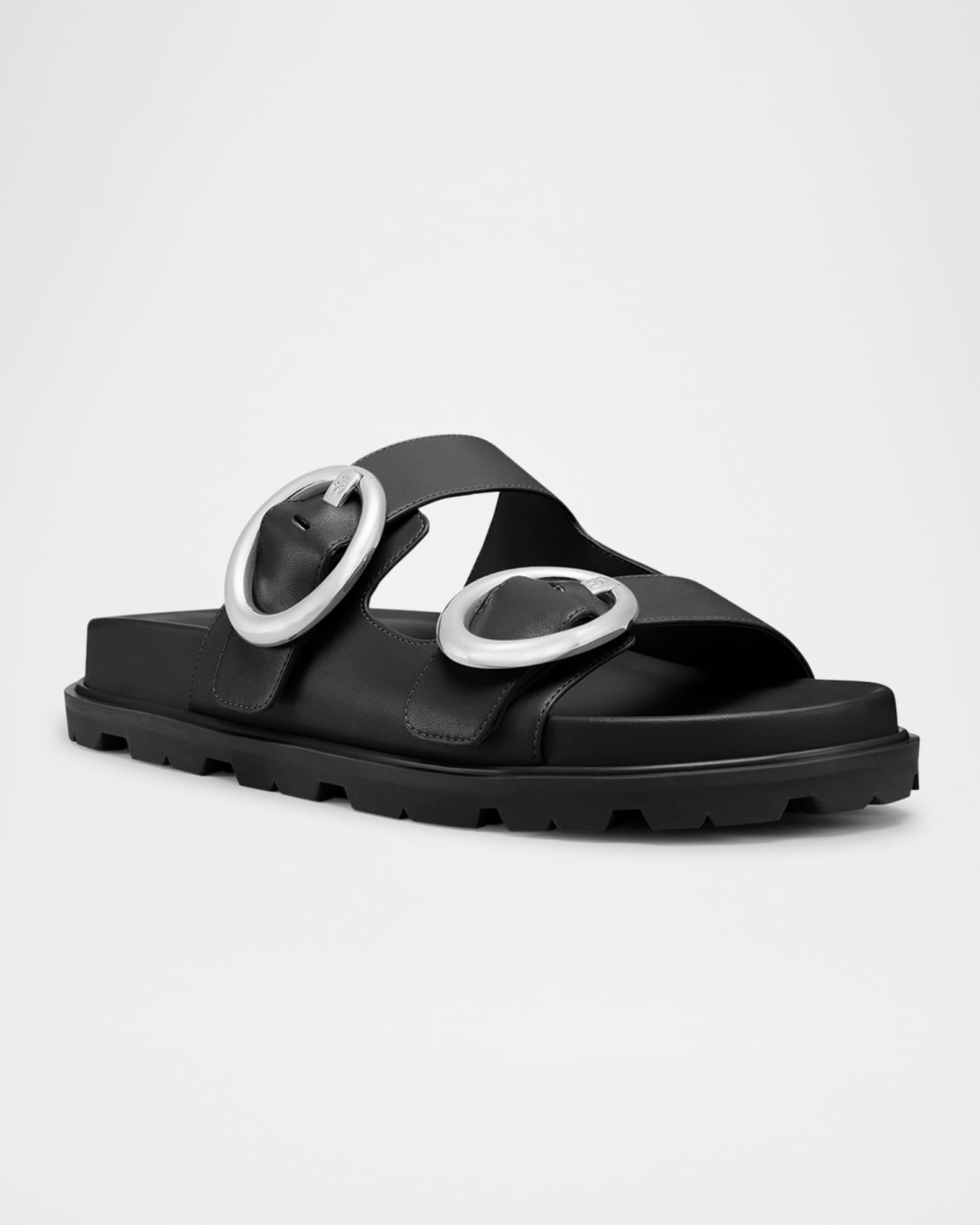 Benni Leather Dual-Strap Sport Slide Sandals Product Image