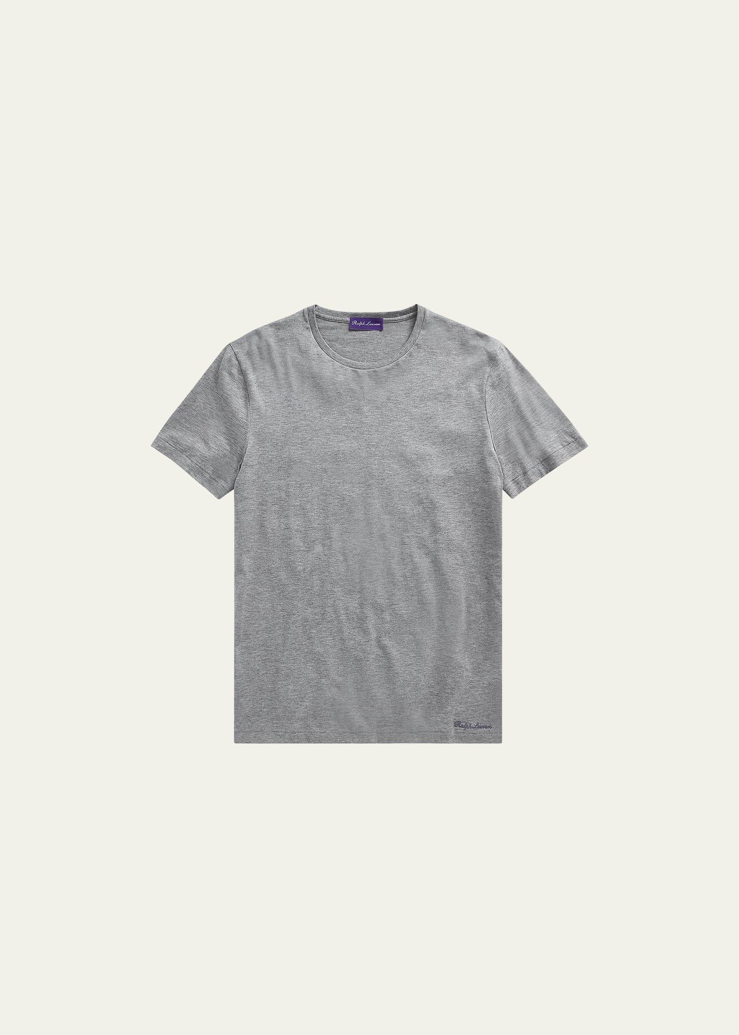 Mens Short-Sleeve Crewneck Cotton Tee Product Image
