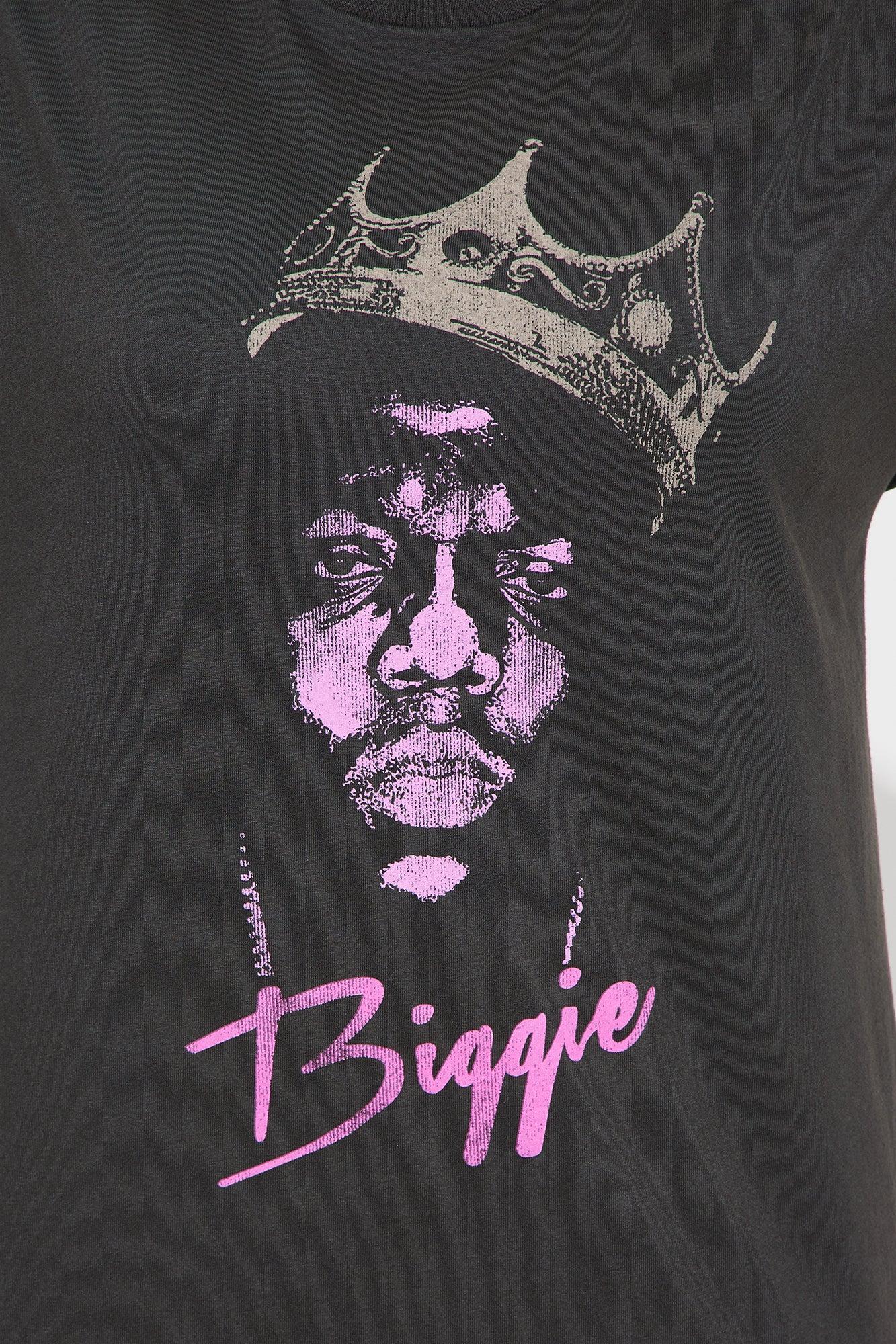 Biggie World Tour Washed Oversized Tee - Black Product Image