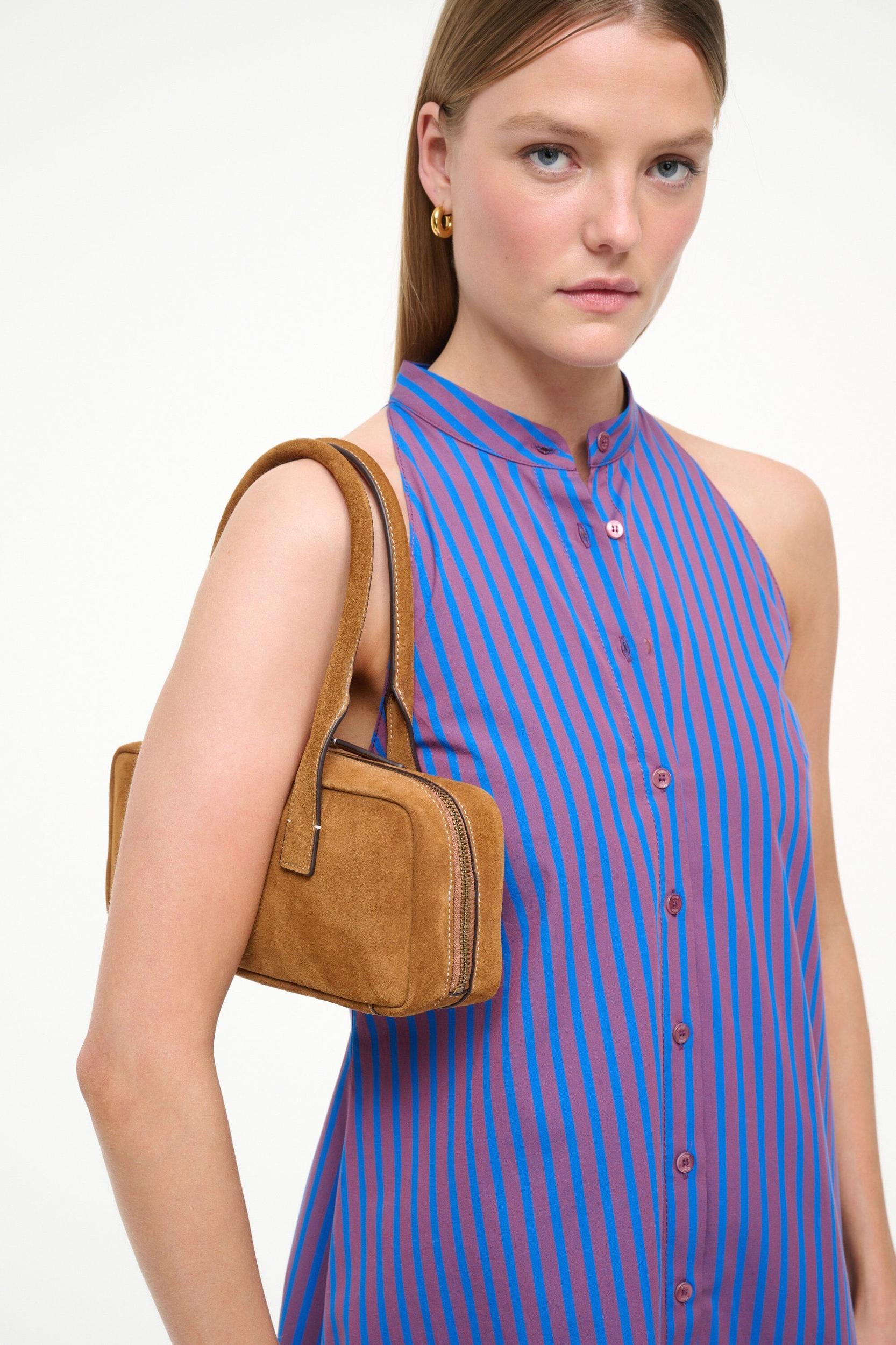DUDE SHOULDER BAG | TAN SUEDE Product Image