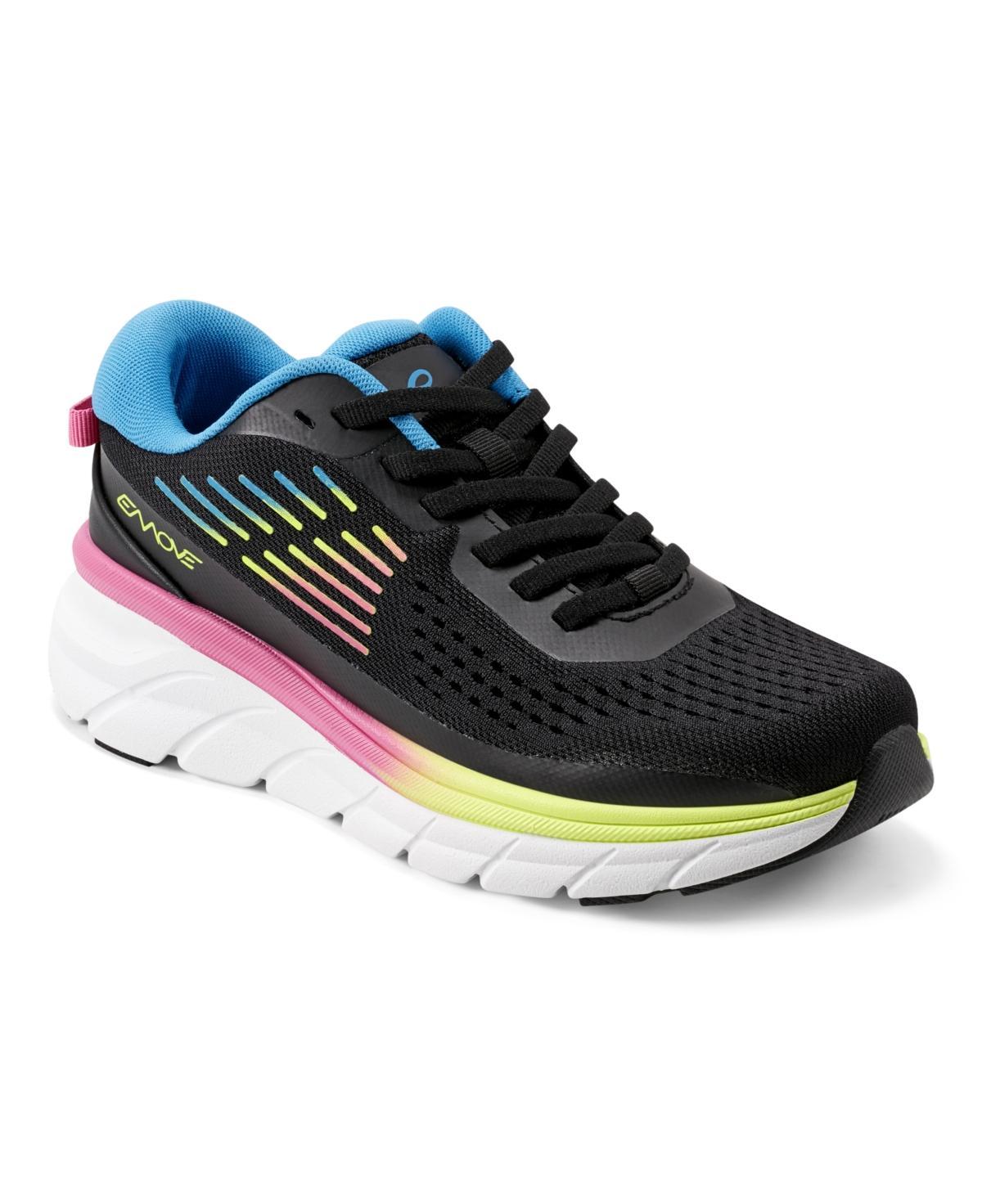 Easy Spirit Women's Mel EMOVE Lace-Up Sneakers, Size: 6.5 Wide, Black Product Image