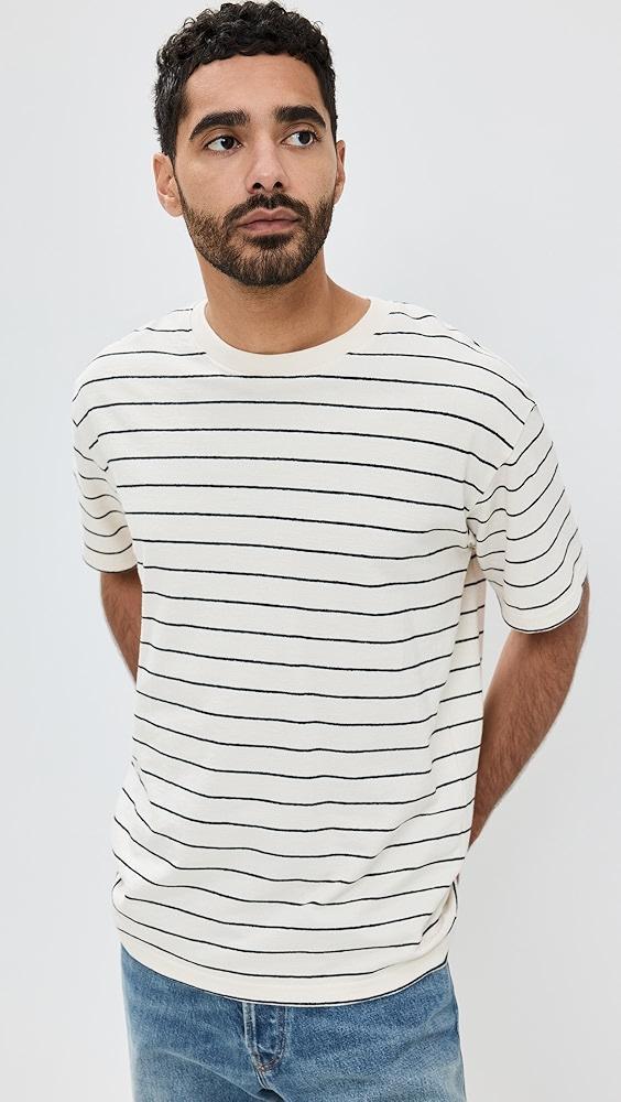 FRAME Short Sleeve Relaxed Stripe Shirt | Shopbop Product Image