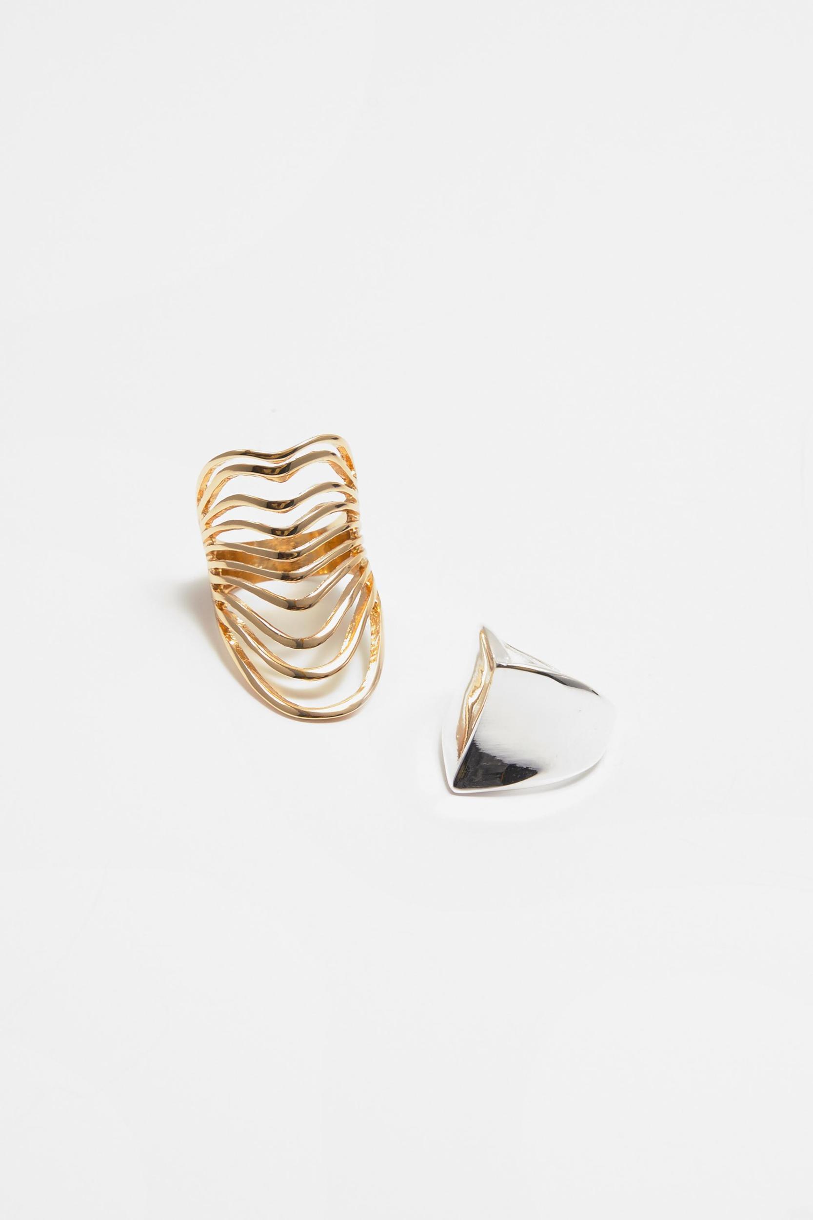 Pack of 2 metallic rings Product Image