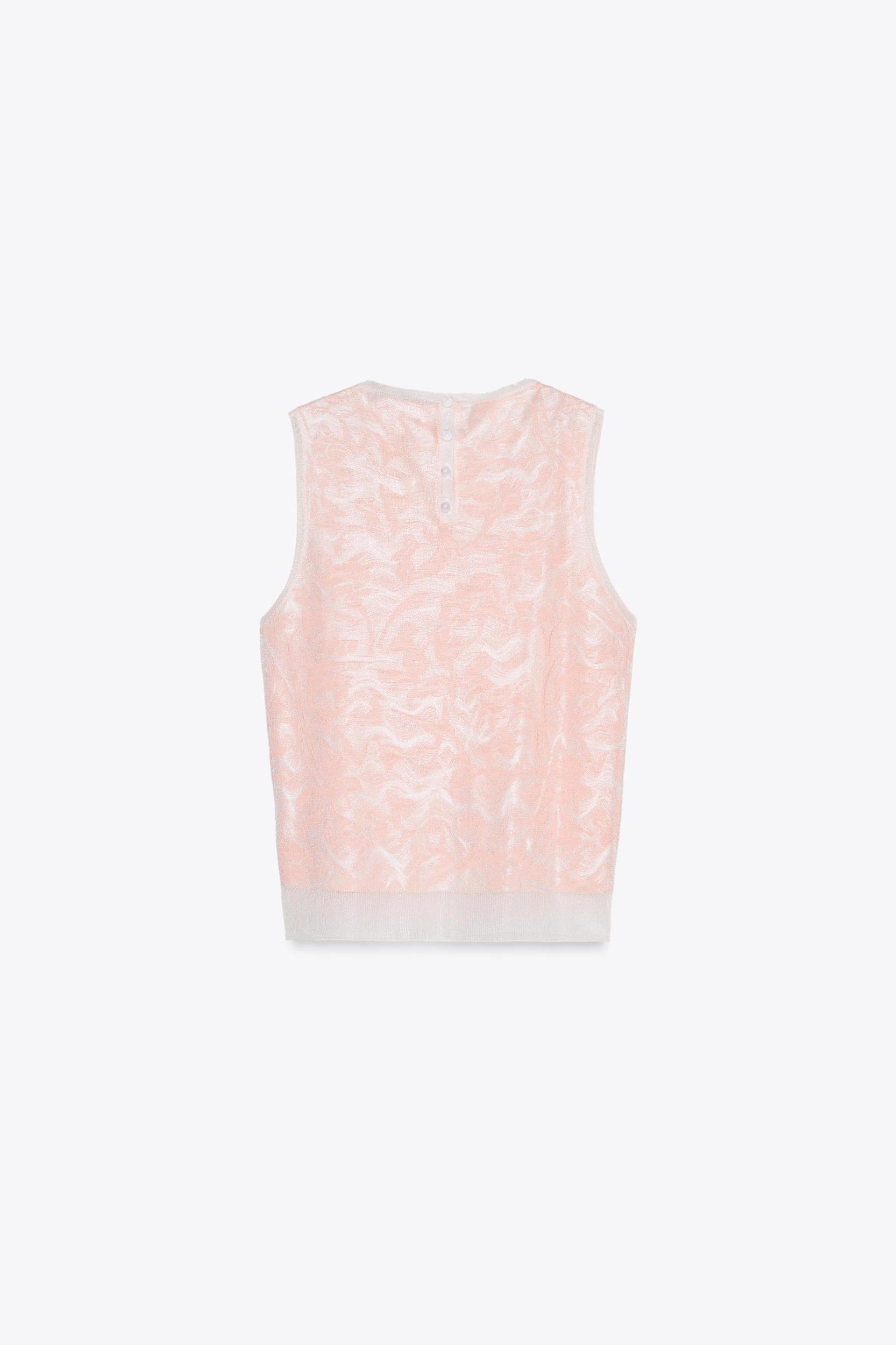 JACQUARD KNIT TOP Product Image
