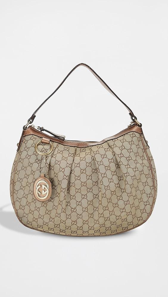 What Goes Around Comes Around Gucci Brown Canvas Sukey Hobo Bag | Shopbop Product Image