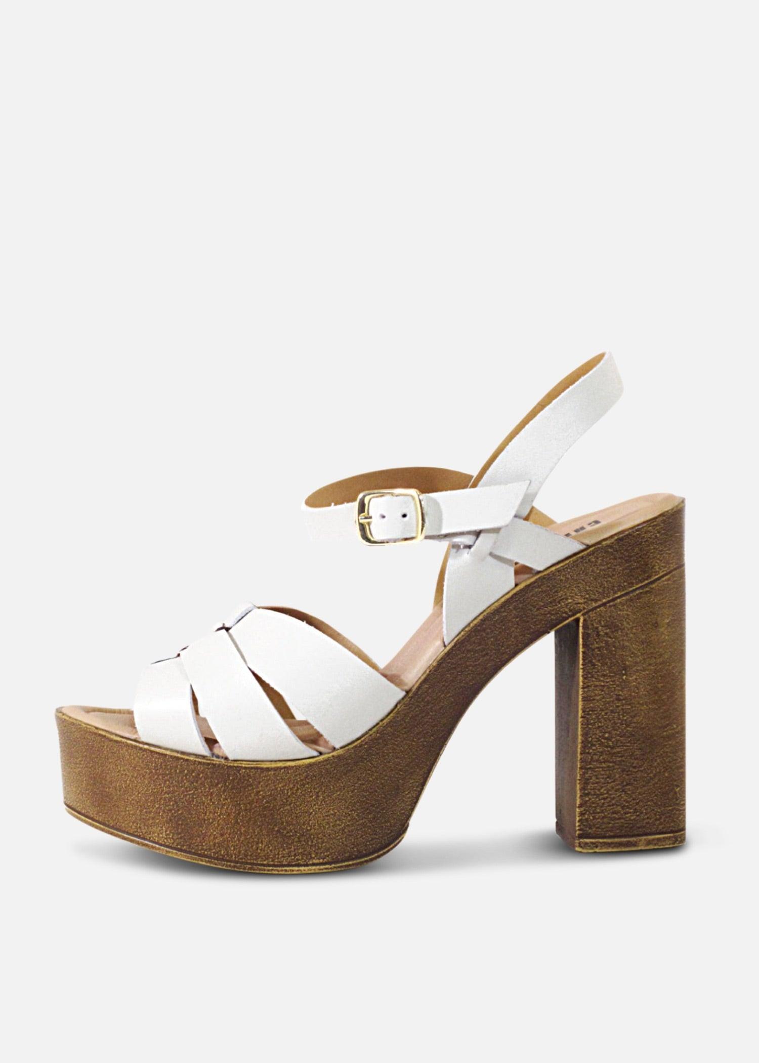 Hollie Wooden Platform Heels Product Image
