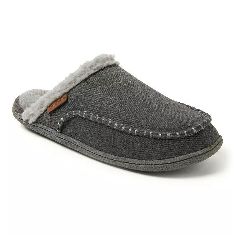 Dearfoams Matthew Men's Moc Toe Scuff Slippers, Size: Large, Brown Product Image