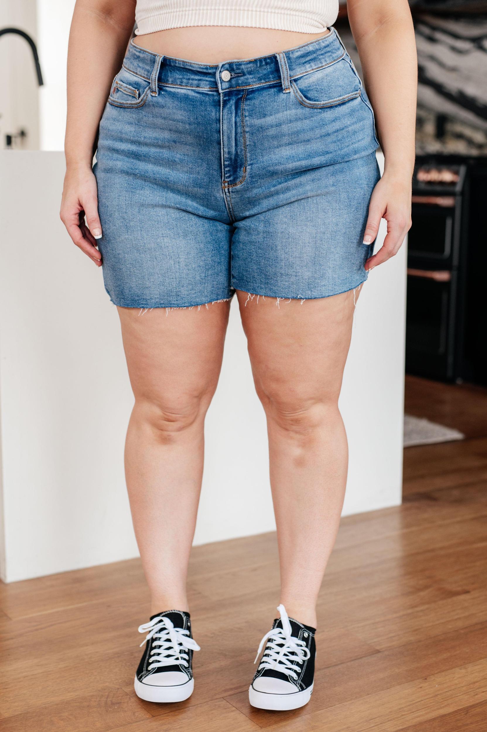 Willa High Rise Cutoff Judy Blue Jeans Shorts - ONLINE EXCLUSIVE! Product Image
