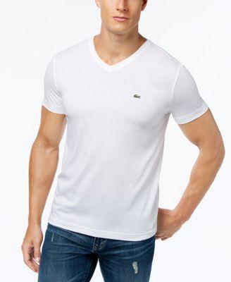 Lacoste V-Neck Pima Cotton Tee Product Image