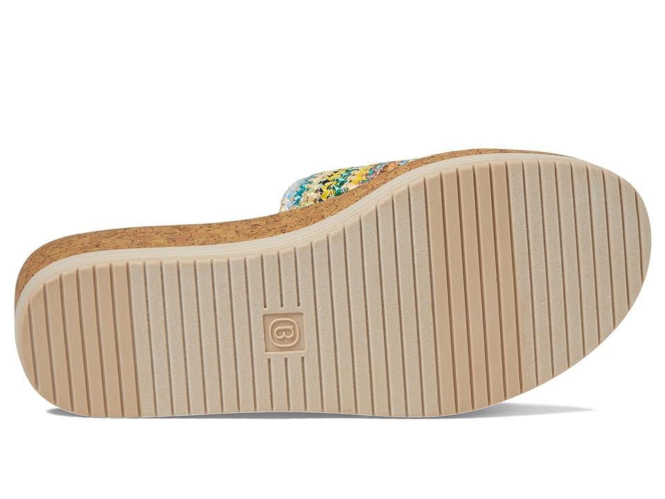 Bzees Runaway Slip-On Wedge Slides Fabric) Women's Sandals Product Image