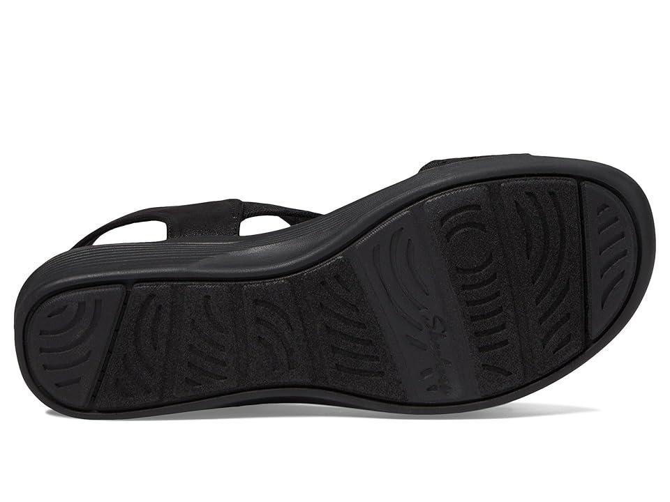 Skechers Arya On The Rise Women's Wedge Sandals, Size: 9, Black Product Image
