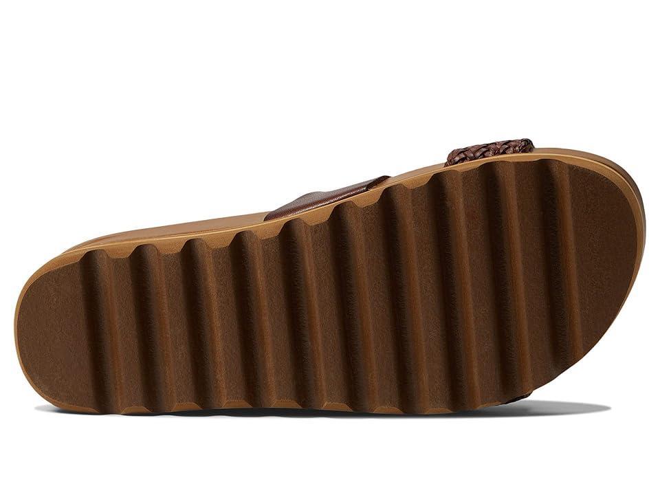 Reef Womens Cushion Vista Hi Braided Strap Platform Slides Product Image