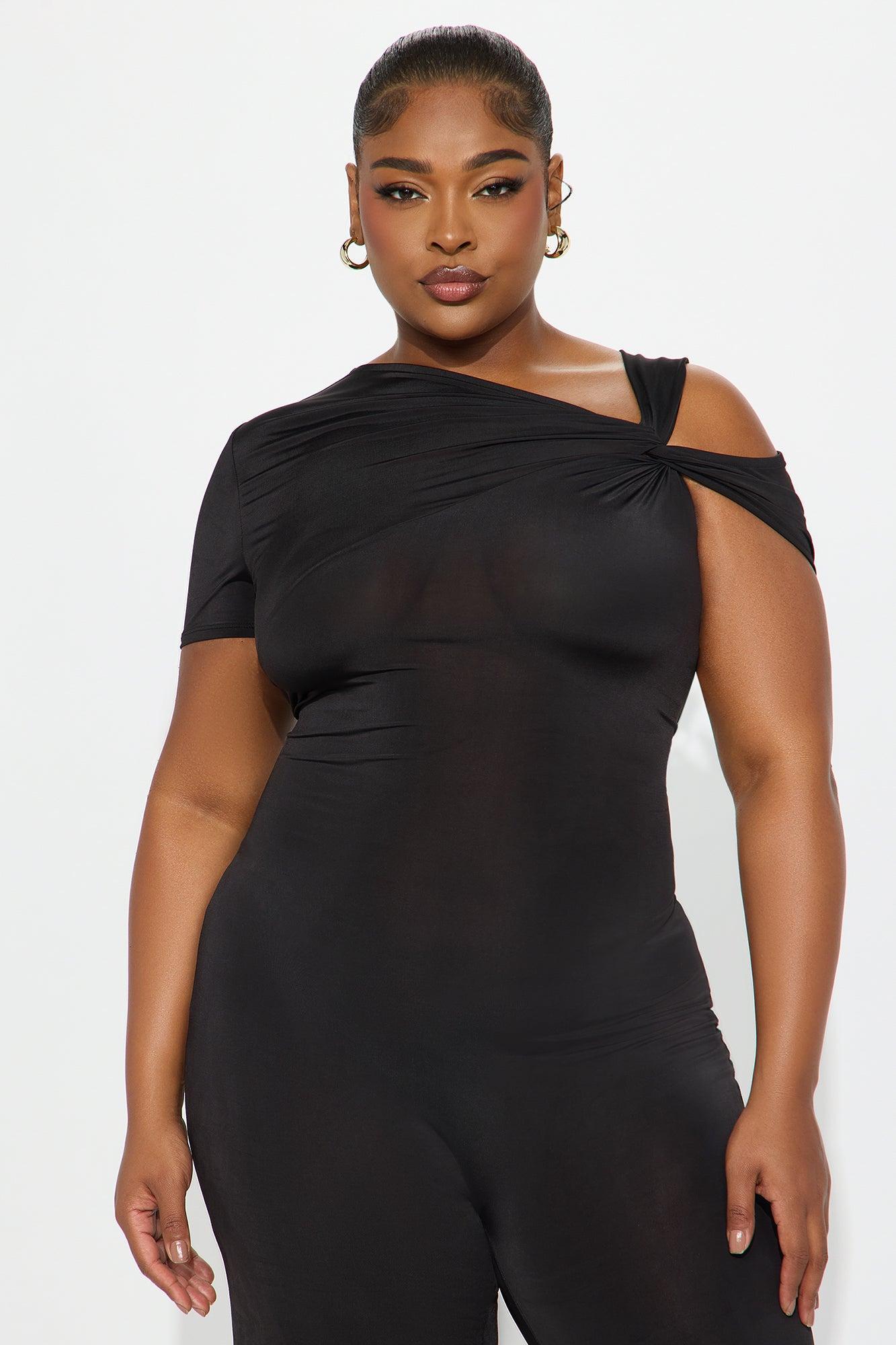 Twist It Up Cut Out Jumpsuit - Black Product Image