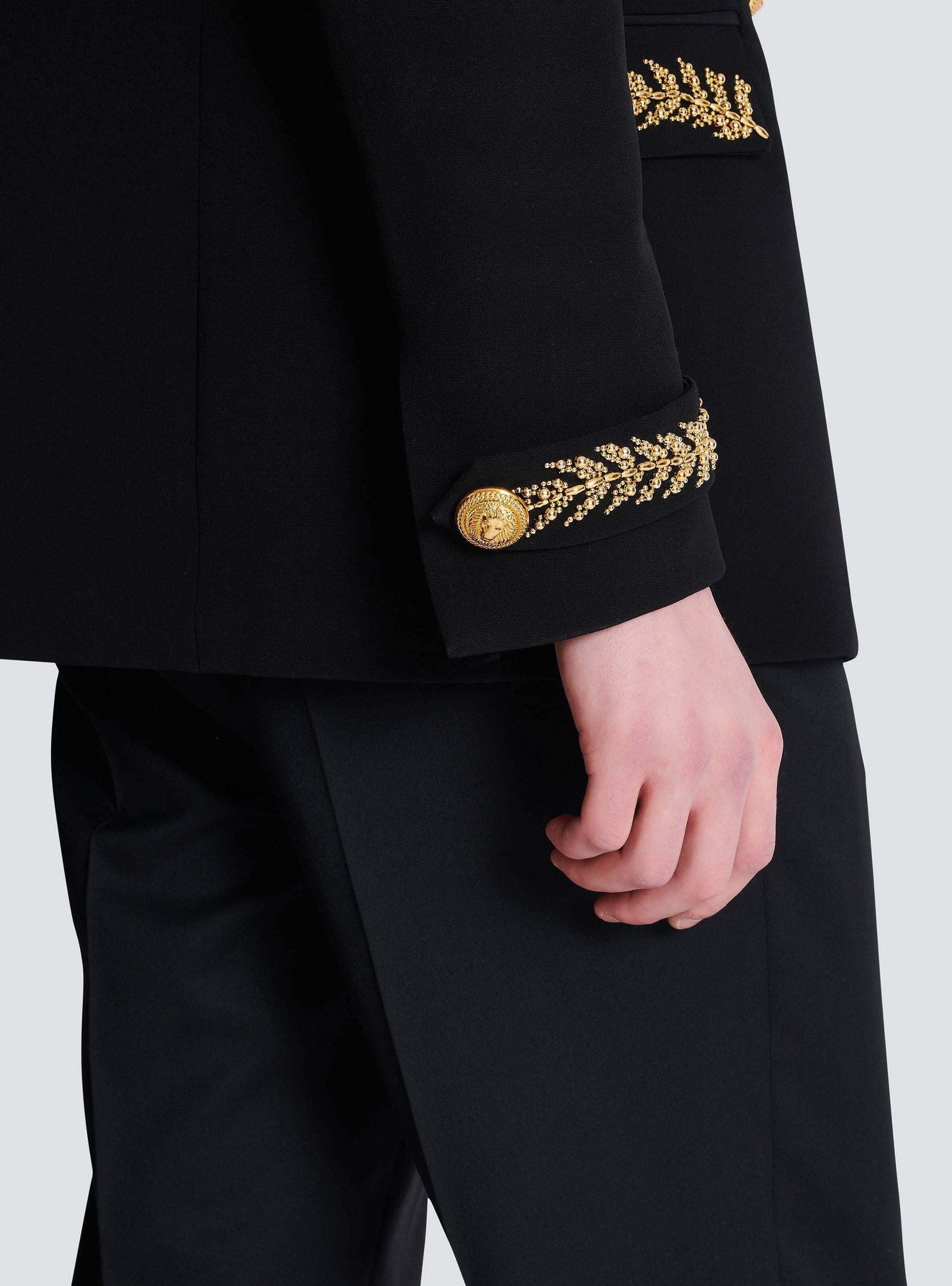Embroidered crepe jacket Product Image
