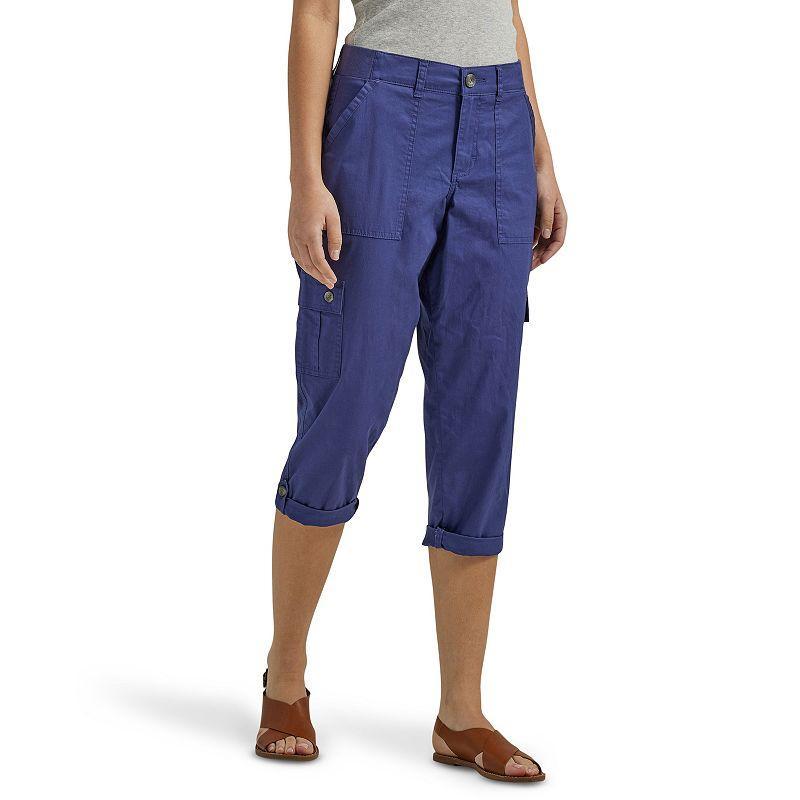 Women's Lee® Flex-To-Go Cargo Capri Pants, Size: 8, Pioner Beige Product Image