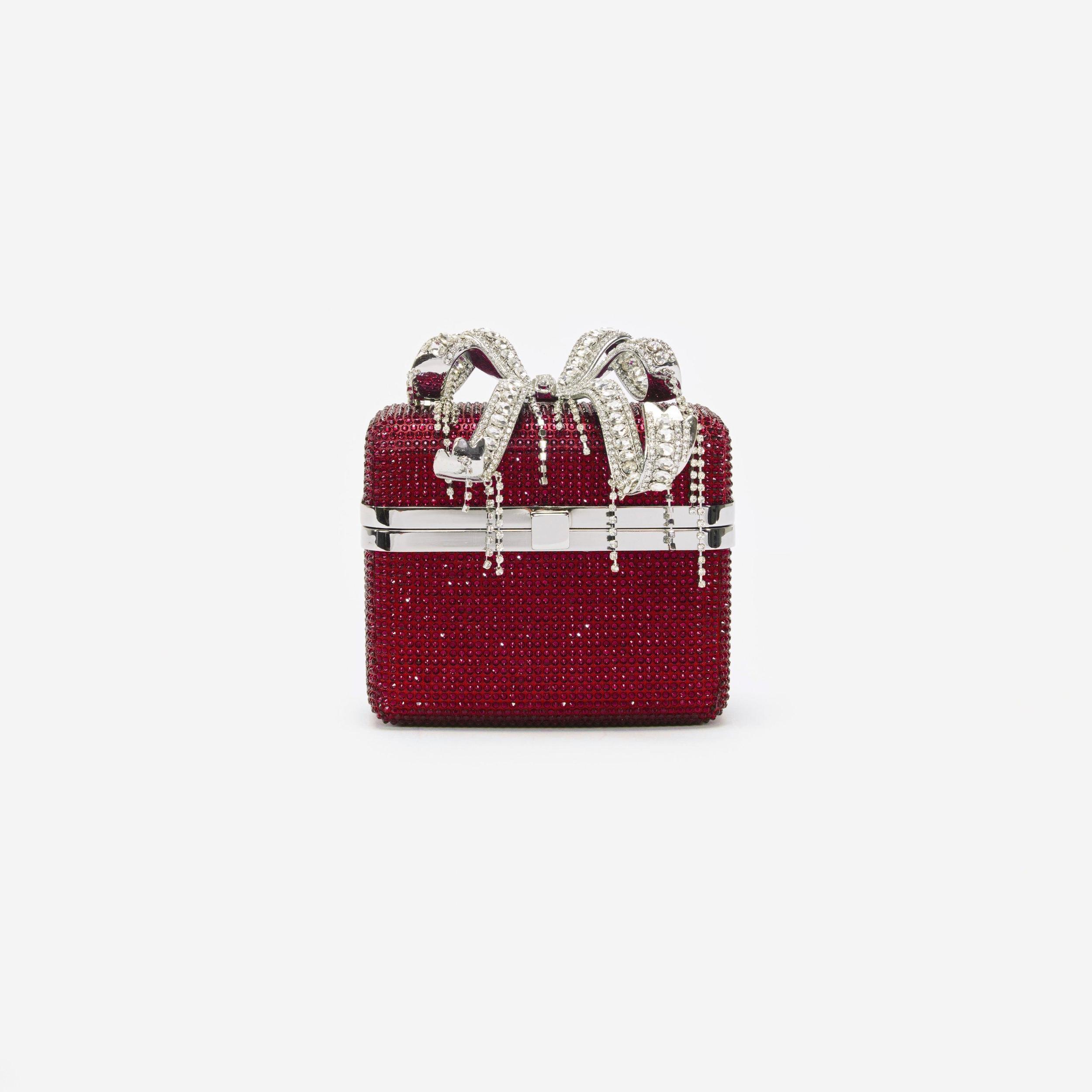Burgundy Crystal Vanity Case Product Image