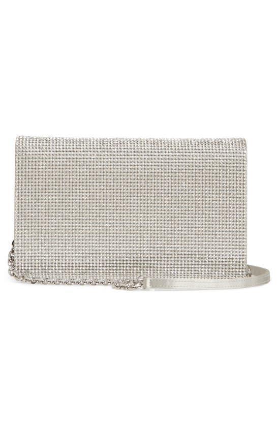 JUDITH LEIBER Fizzoni Crystal Clutch In Rhine Product Image