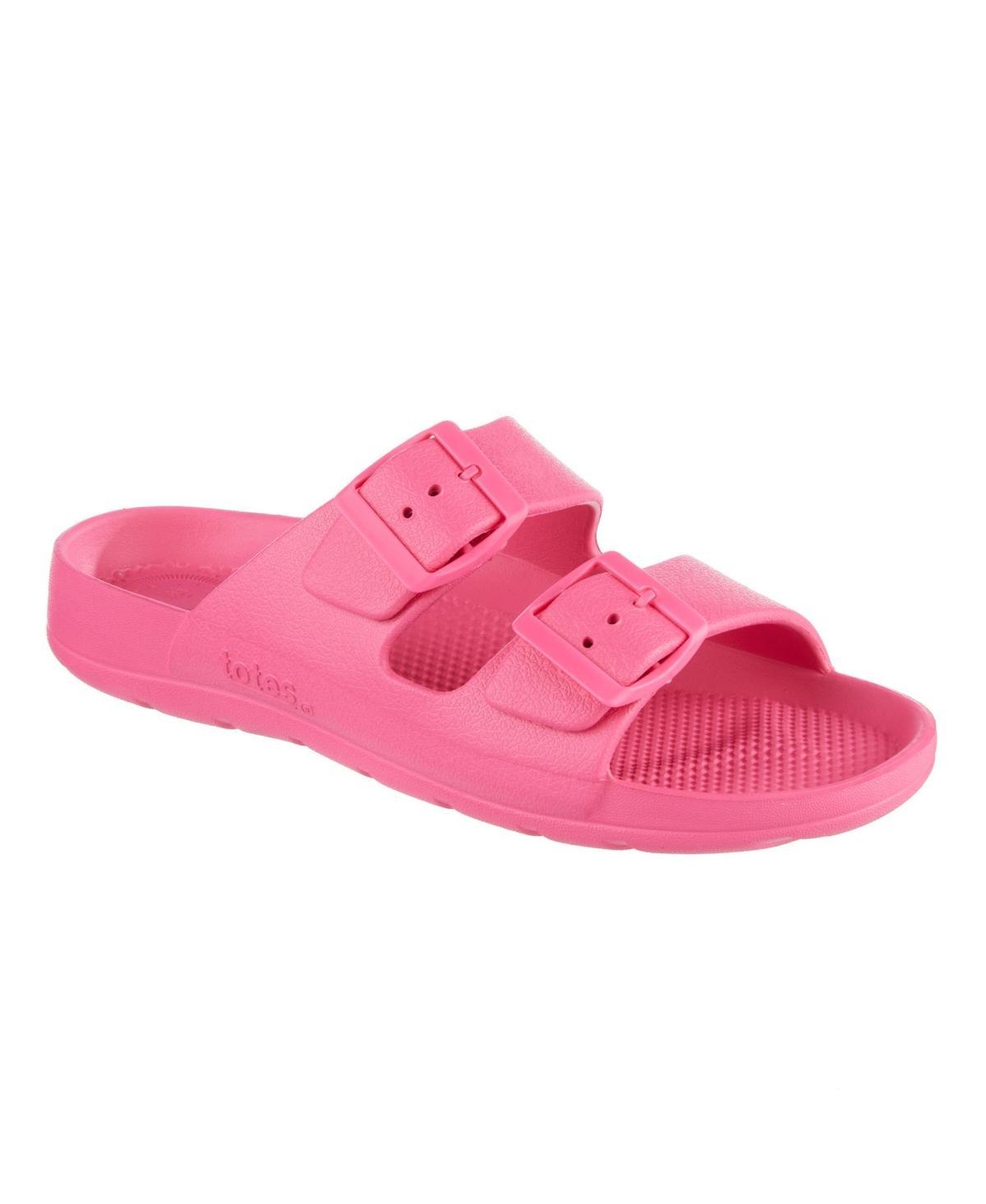 totes Women's Everywear® Double Buckle Adjustable Slide Sandals, Size: 8, Navy Blue Product Image