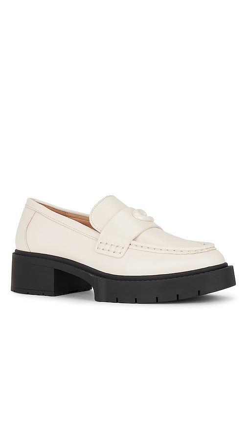 COACH Leah Leather Chunky Platform Loafers Product Image