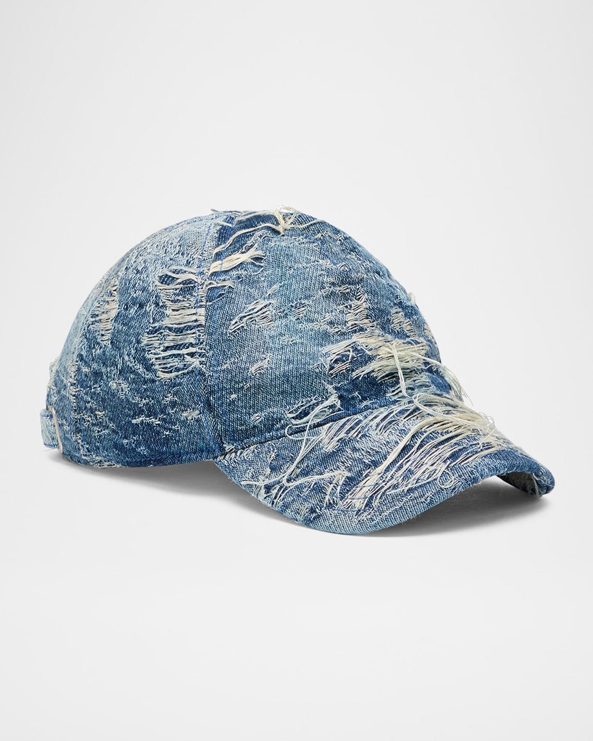 Mens C-Assidy Distressed Denim Baseball Cap Product Image