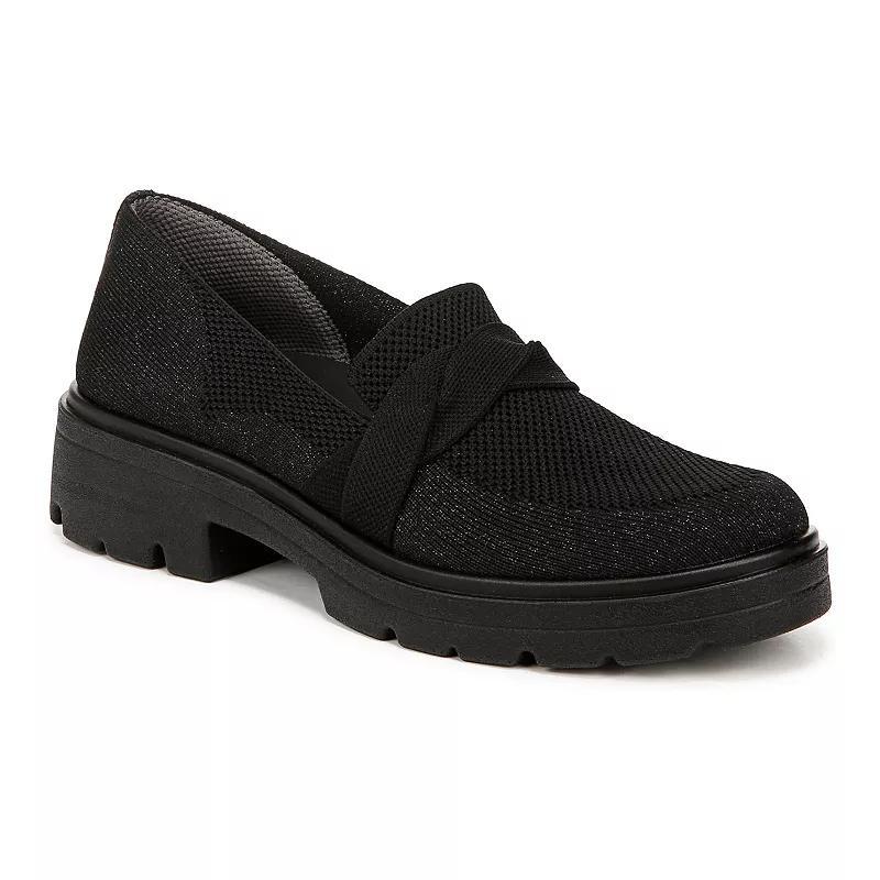 LifeStride Muse Bow Women's Slip-on Loafers, Size: 8, Black Knit Product Image