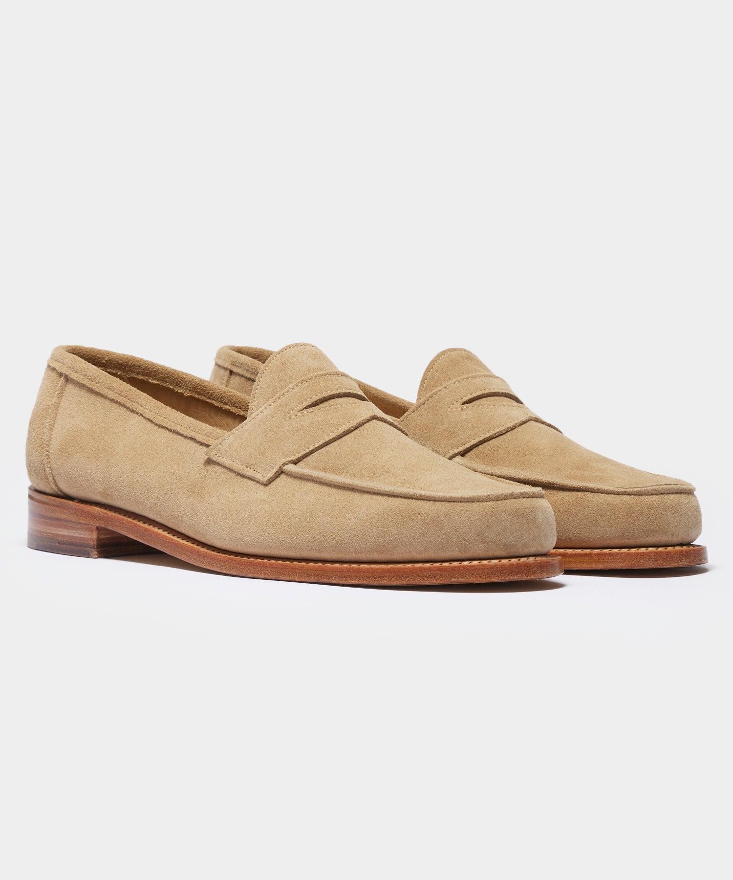 Todd Snyder x Sanders Edwin Loafer in Milkshake Suede Product Image