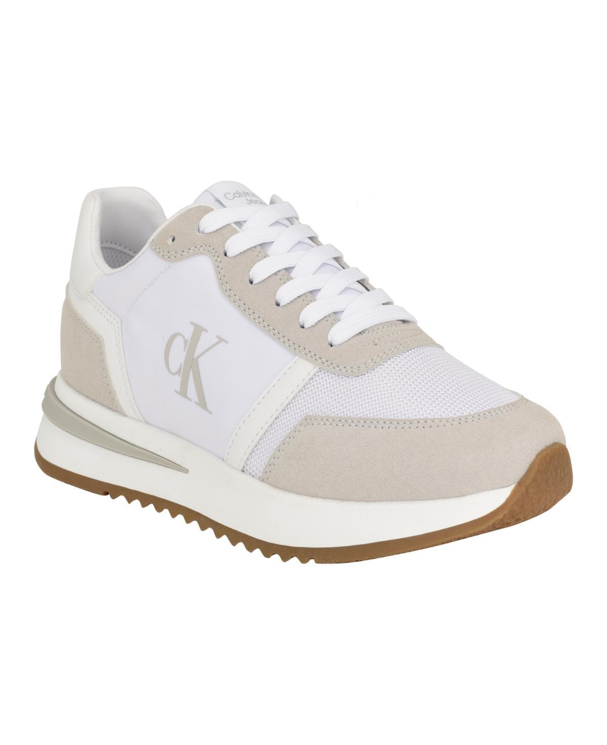 Calvin Klein Men's Men's Picio Monogram Logo Sneaker - Grey - 8 Product Image