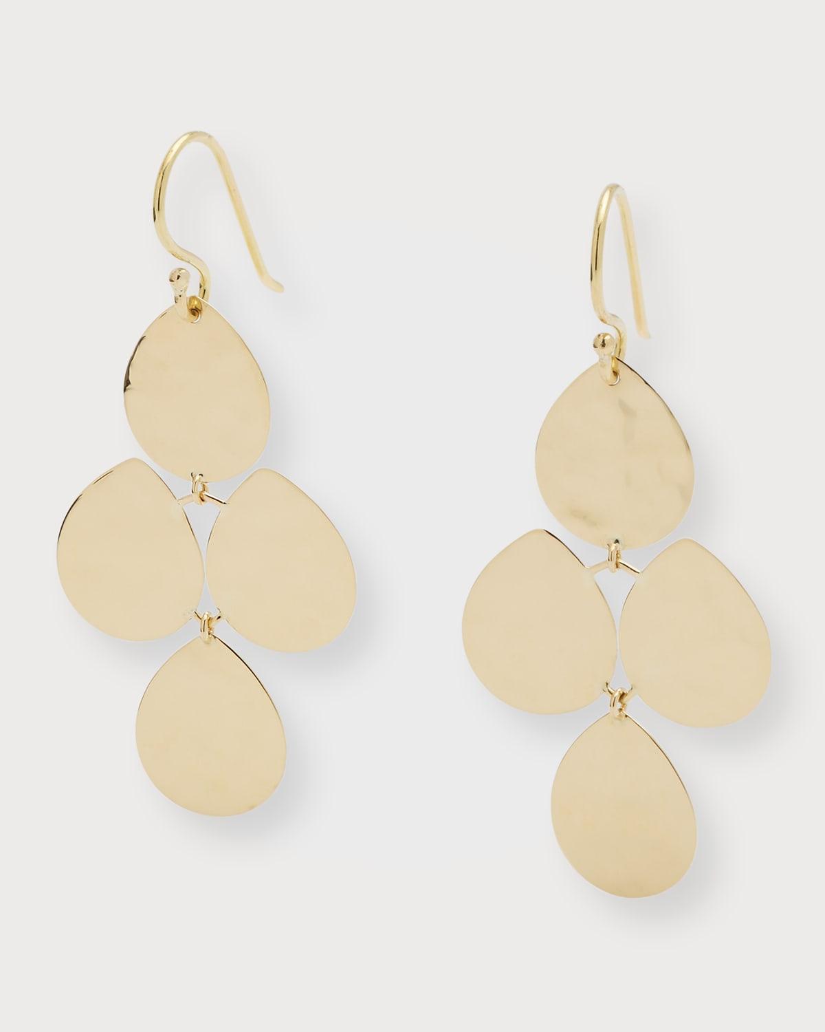 Ippolita 18K Yellow Gold Classico Crinkle Dangle Drop Earrings Product Image