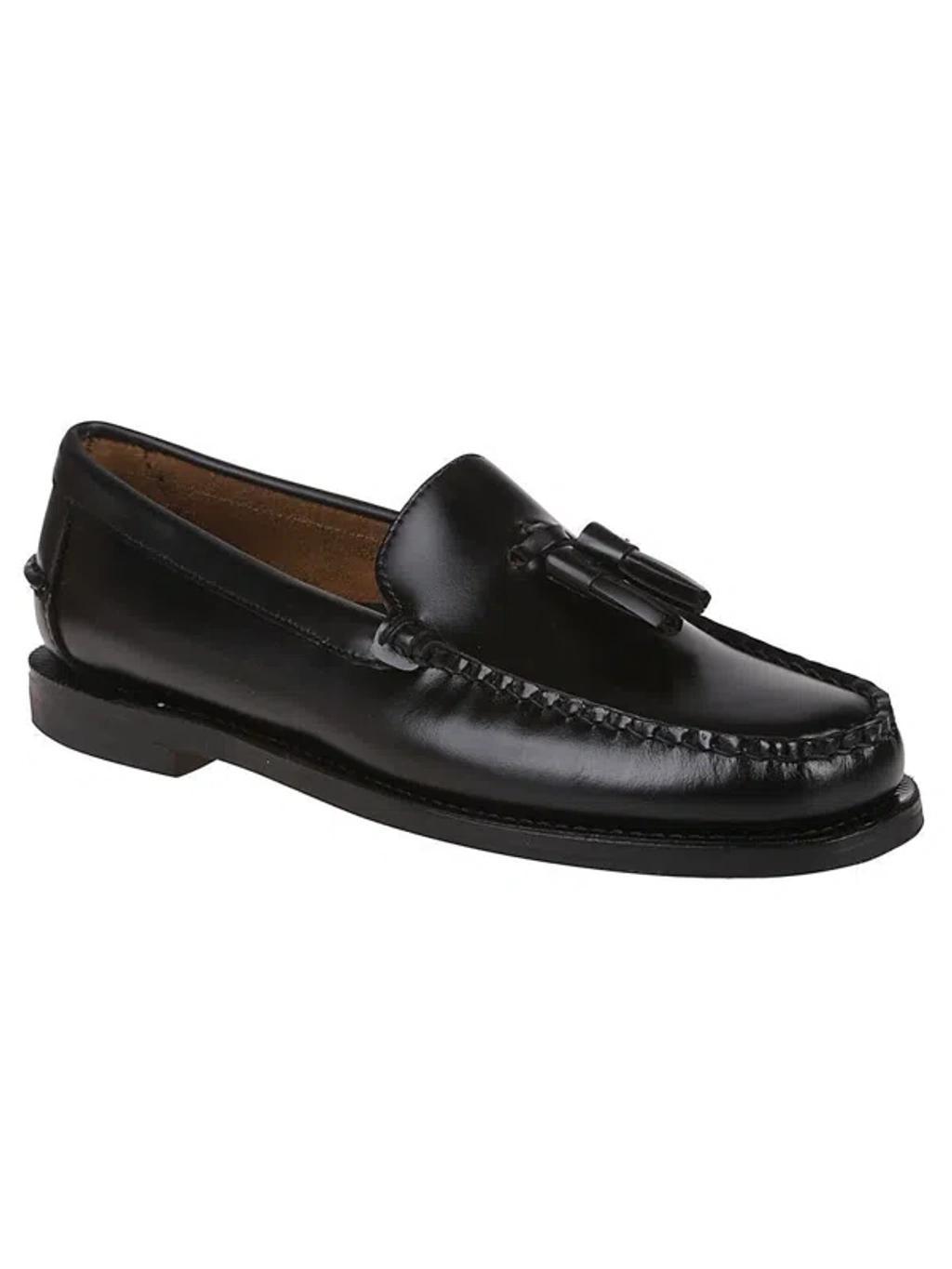 SEBAGO Tassel-detail Leather Loafers In 902 Black Product Image