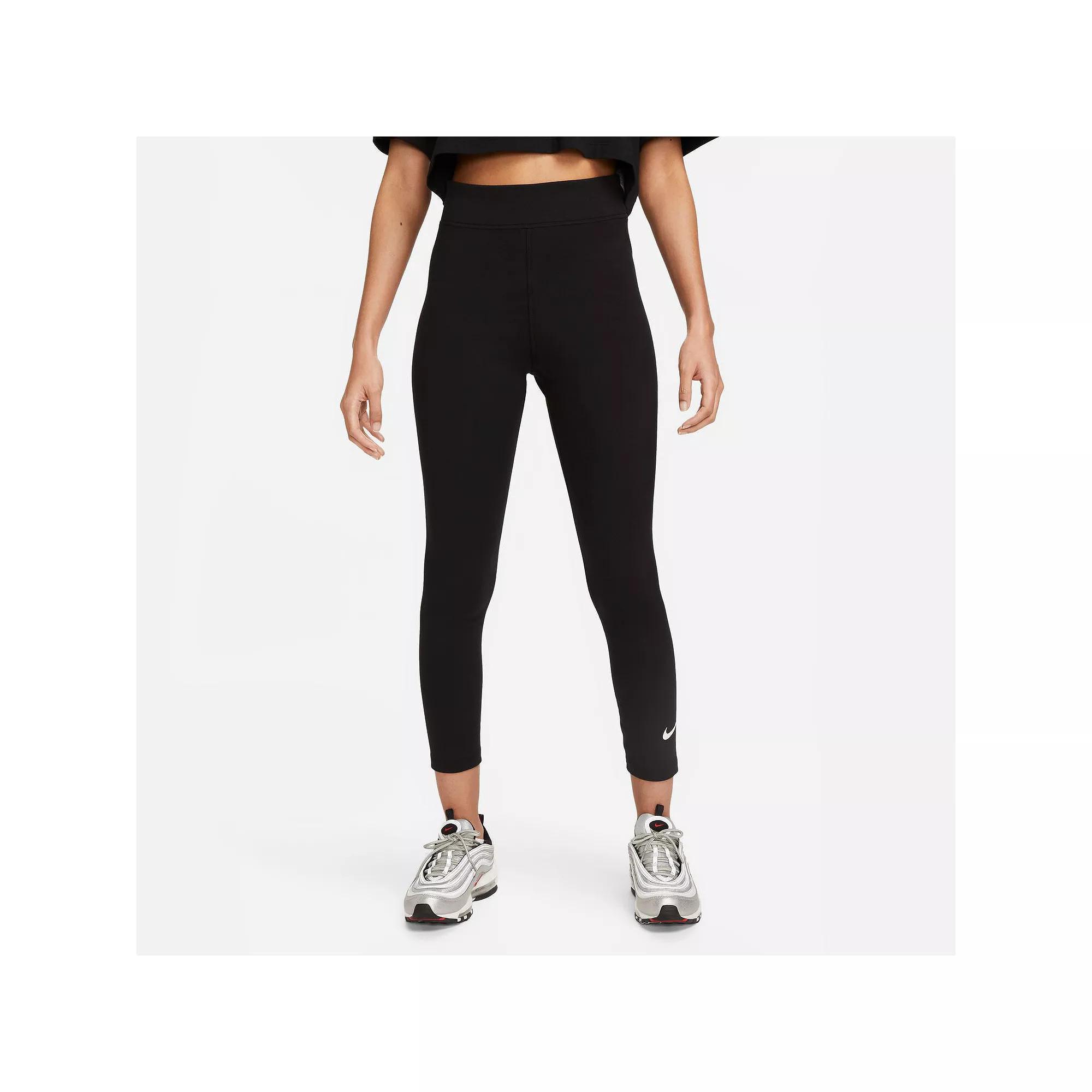 Women's Nike Sportswear Classics High-Waisted 7/8 Leggings, Size: XXL, Black Product Image