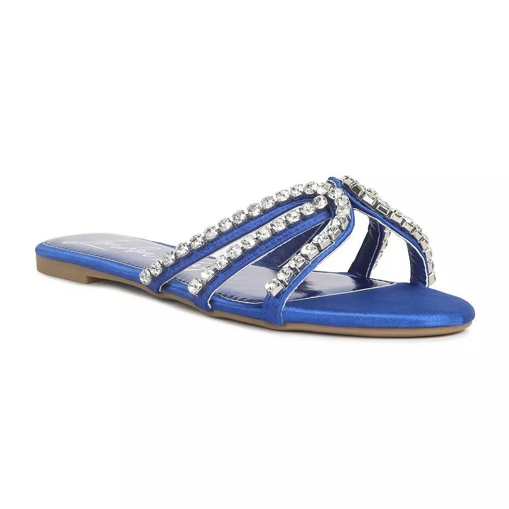 Easy Street Ivey Comfort Women's Platform Slide Sandals, Size: 11 Wide, Yellow Product Image