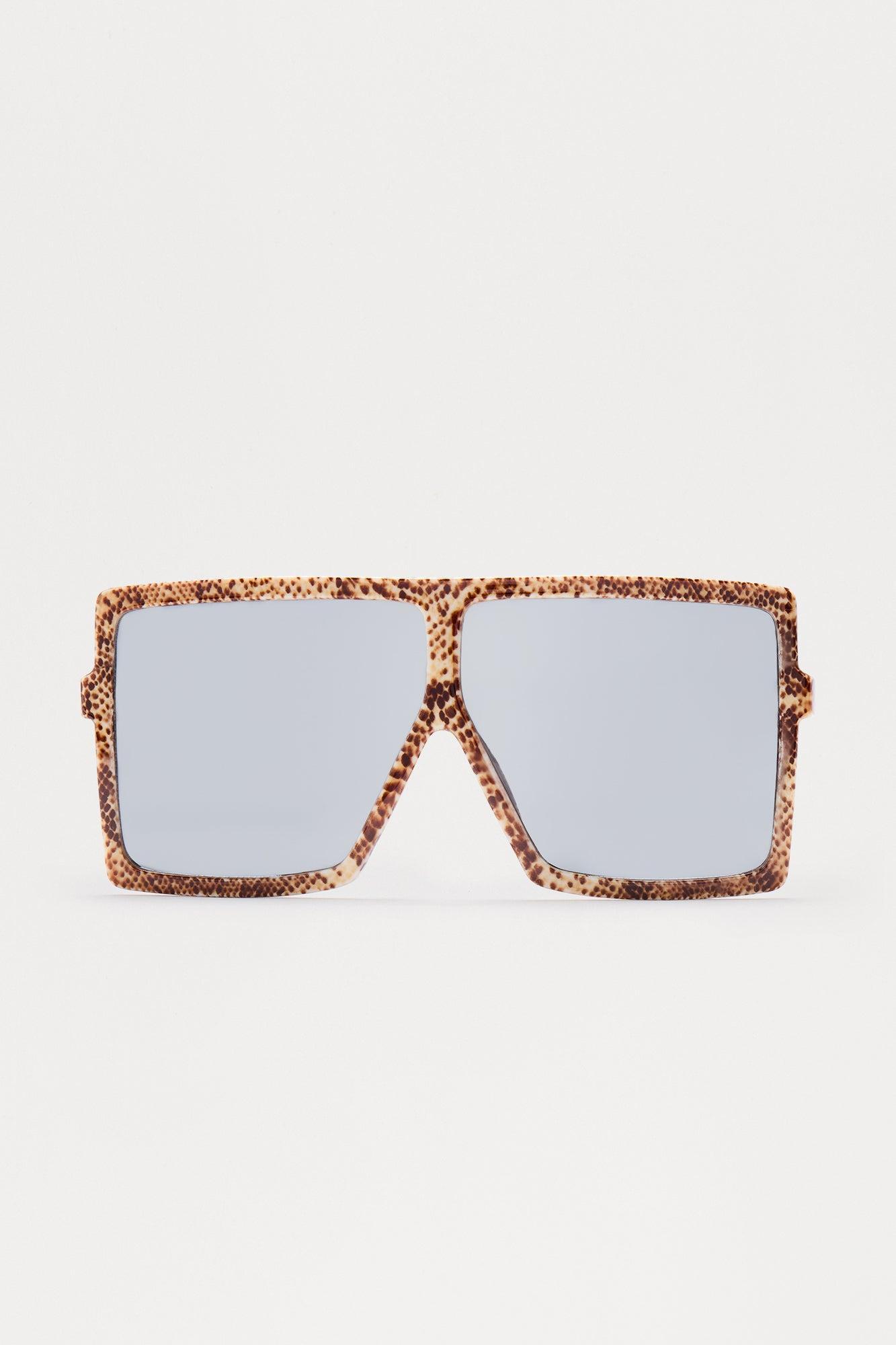 My Daily Block Out Shield Oversized Sunglasses - Nude/combo Female Product Image
