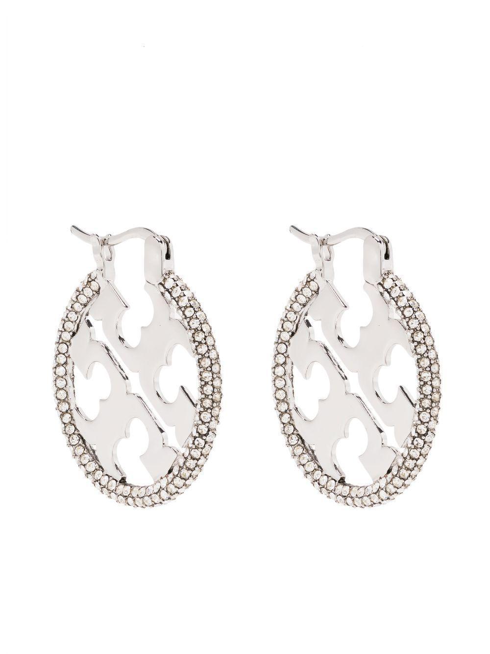 logo round earrings Product Image