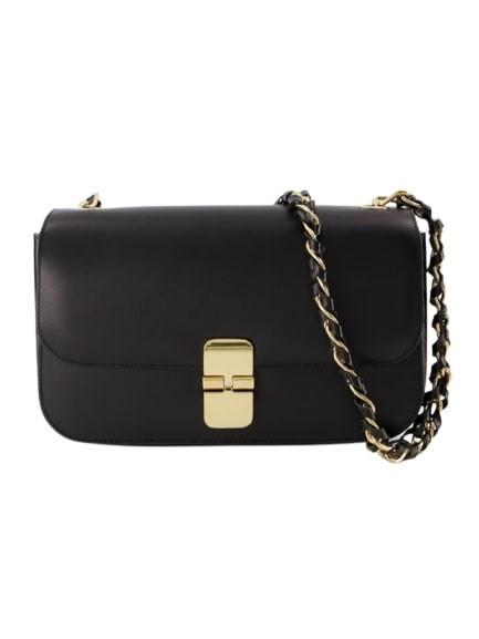 APC Grace Baguette Chaine Bag - A.p.c. - Leather - Black Product Image