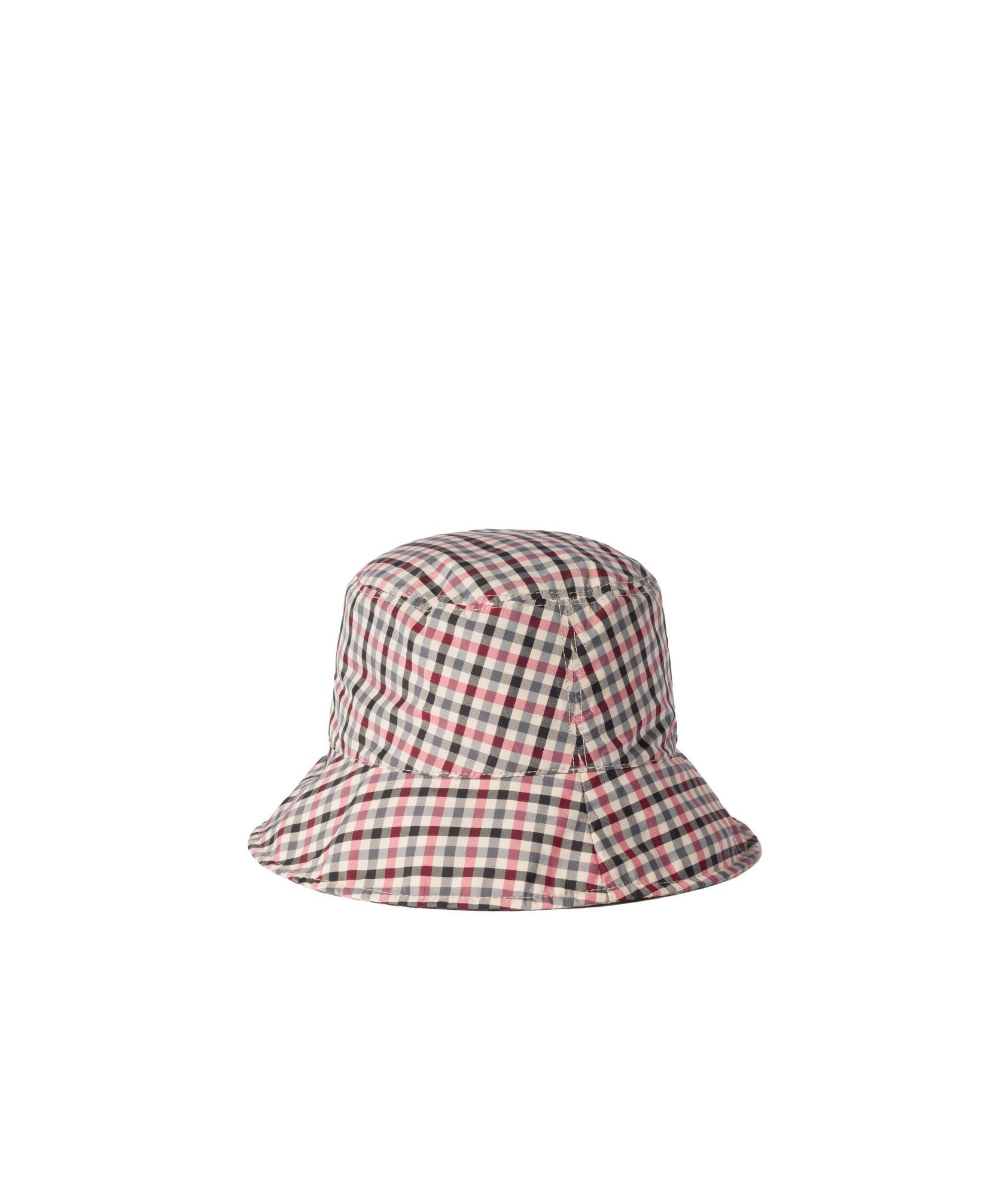 MIU MIU Vichy Hat With Pouch In Multicolor Product Image