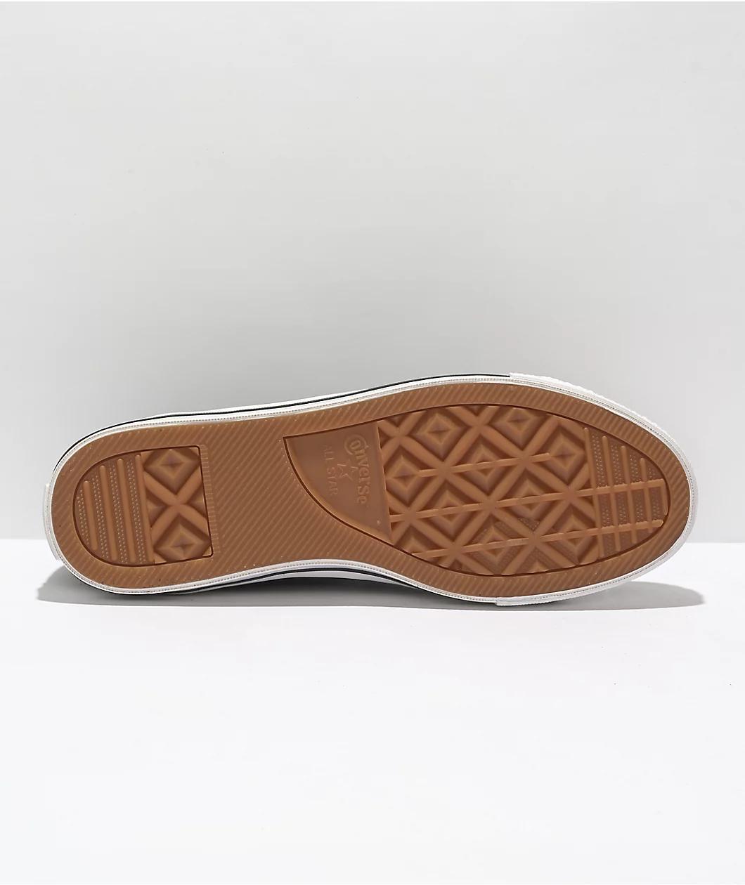 Converse One Star Pro Black & White Suede Skate Shoes Product Image