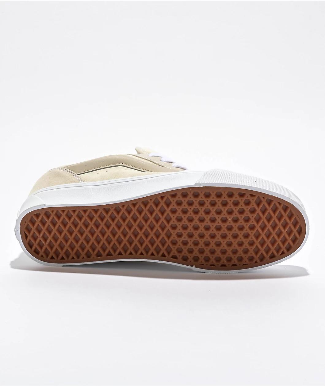 Vans Knu Skool Tri-Tone Vintage White Skate Shoes Product Image