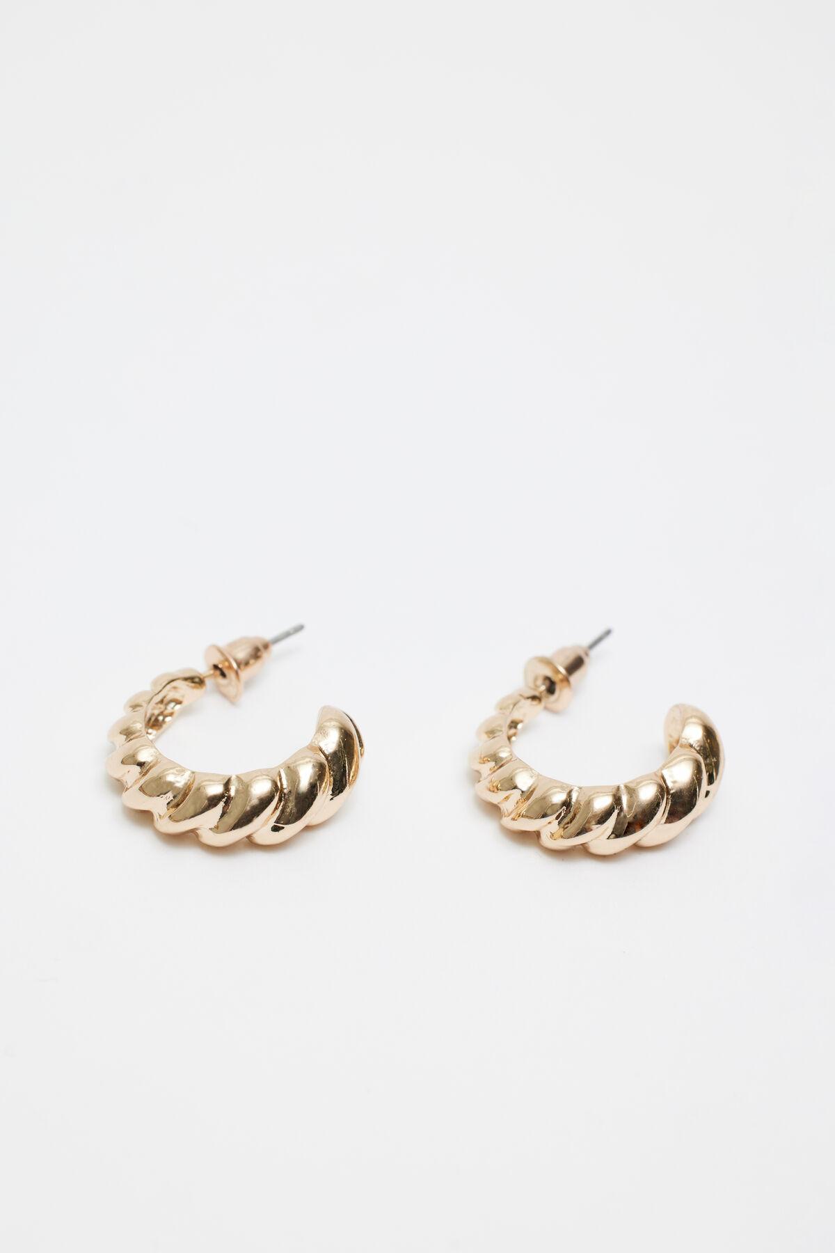 3 Pack Textured Hoop Earrings Product Image