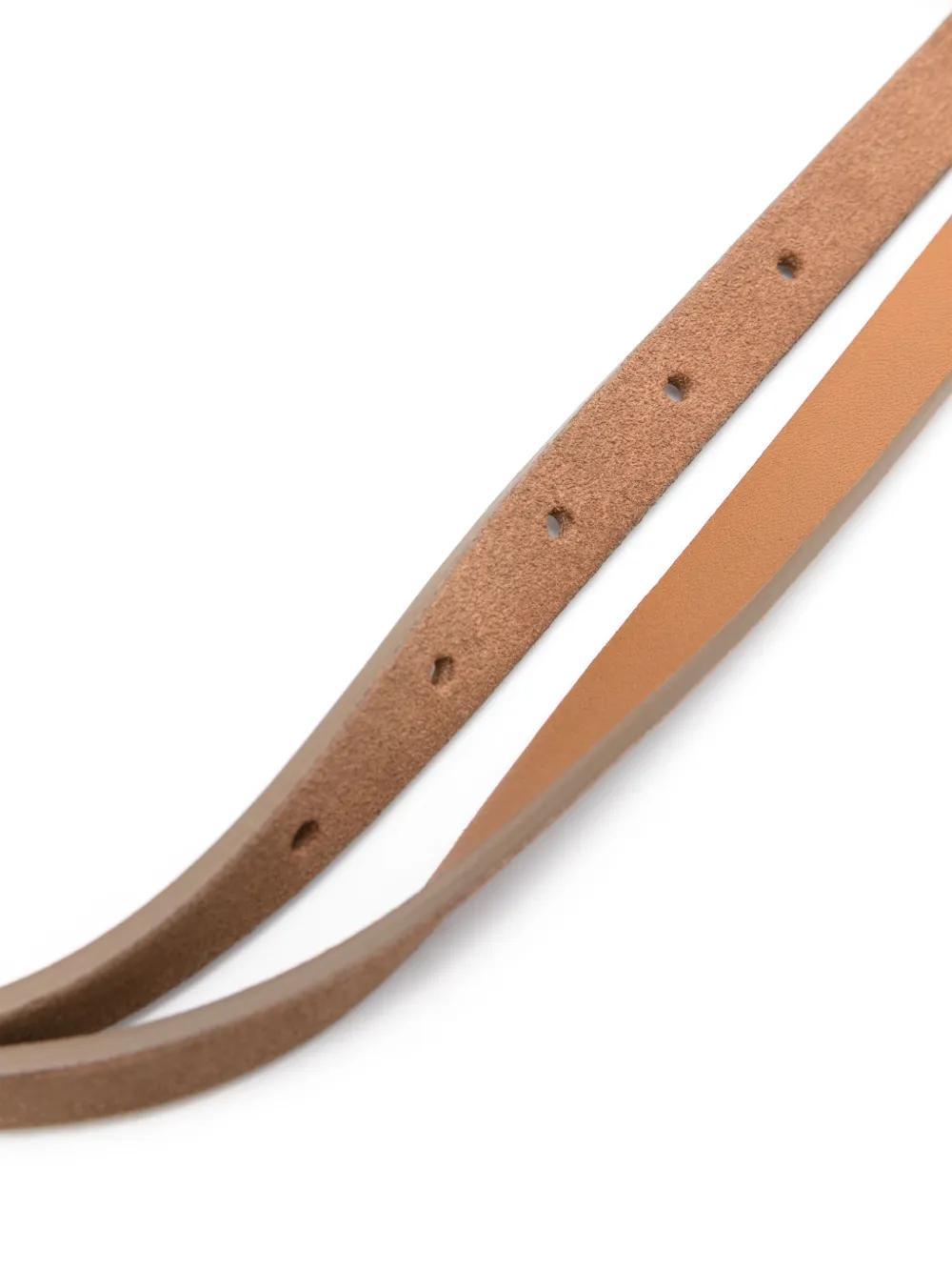 double-strap leather belt Product Image