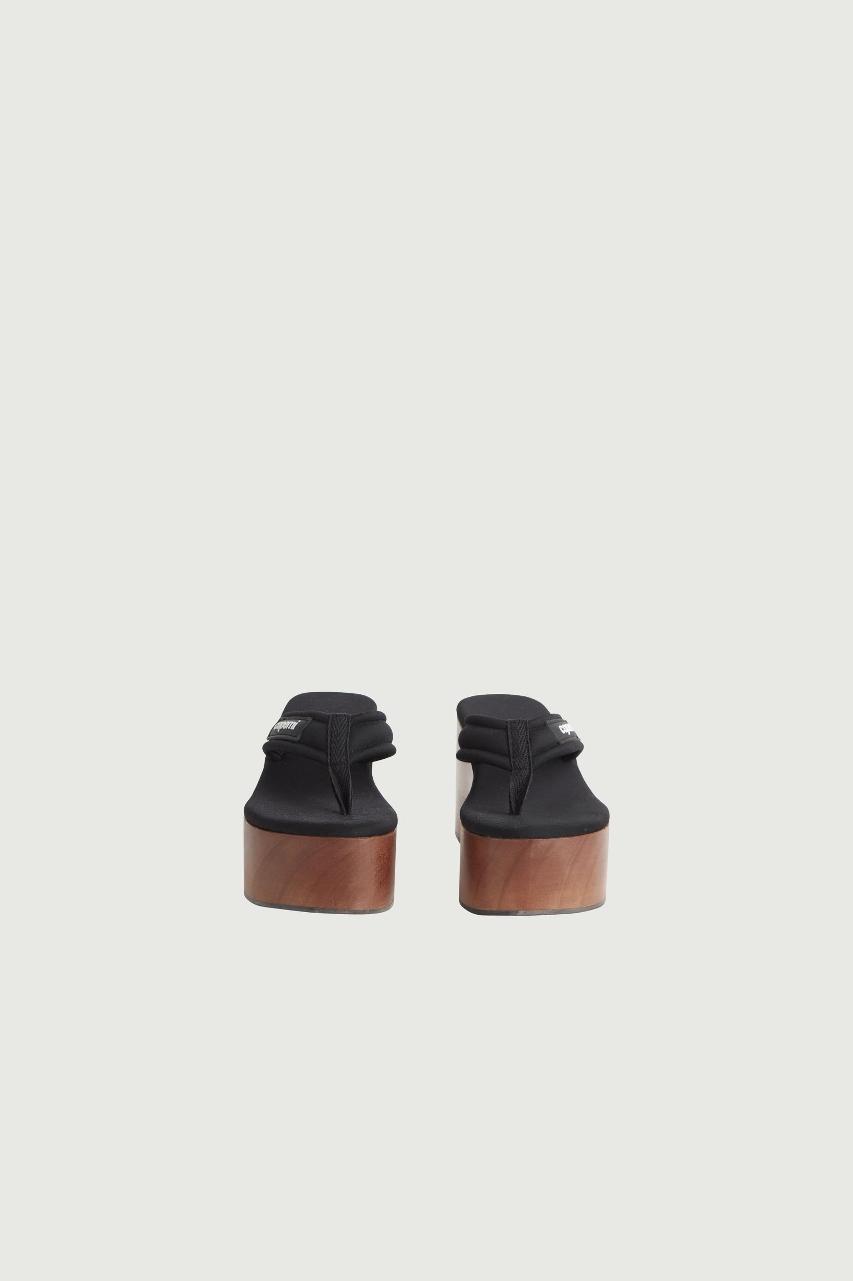Wooden Branded Wedge Sandal Product Image