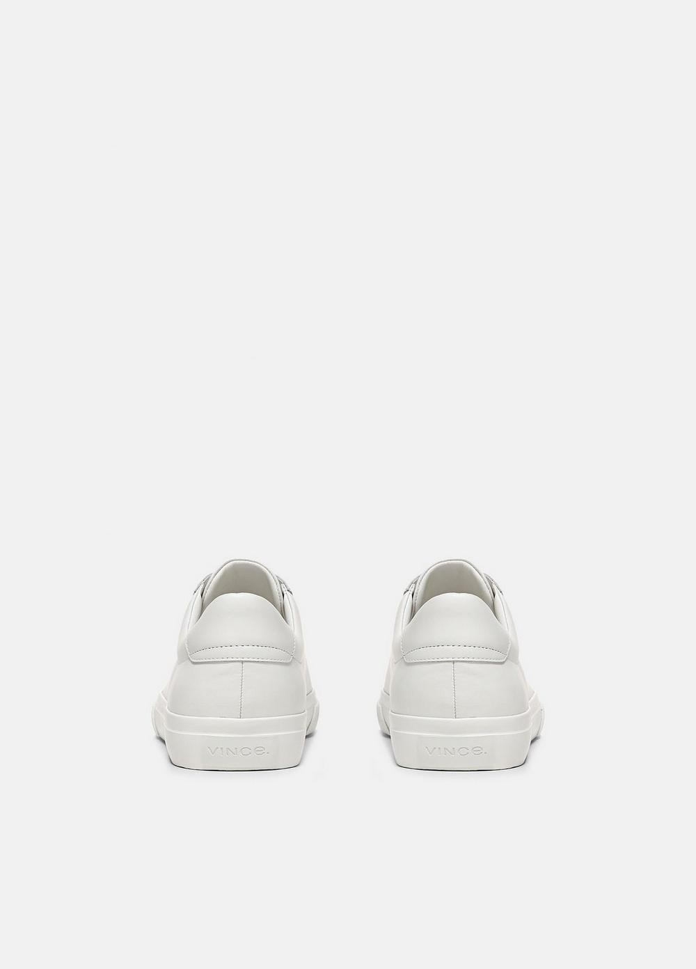 Mens Fulton Leather Sneaker, White, Size 11 Vince Product Image
