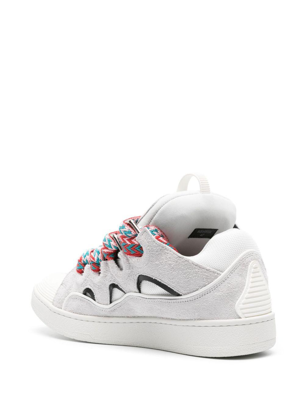 Curb panelled suede sneakers Product Image