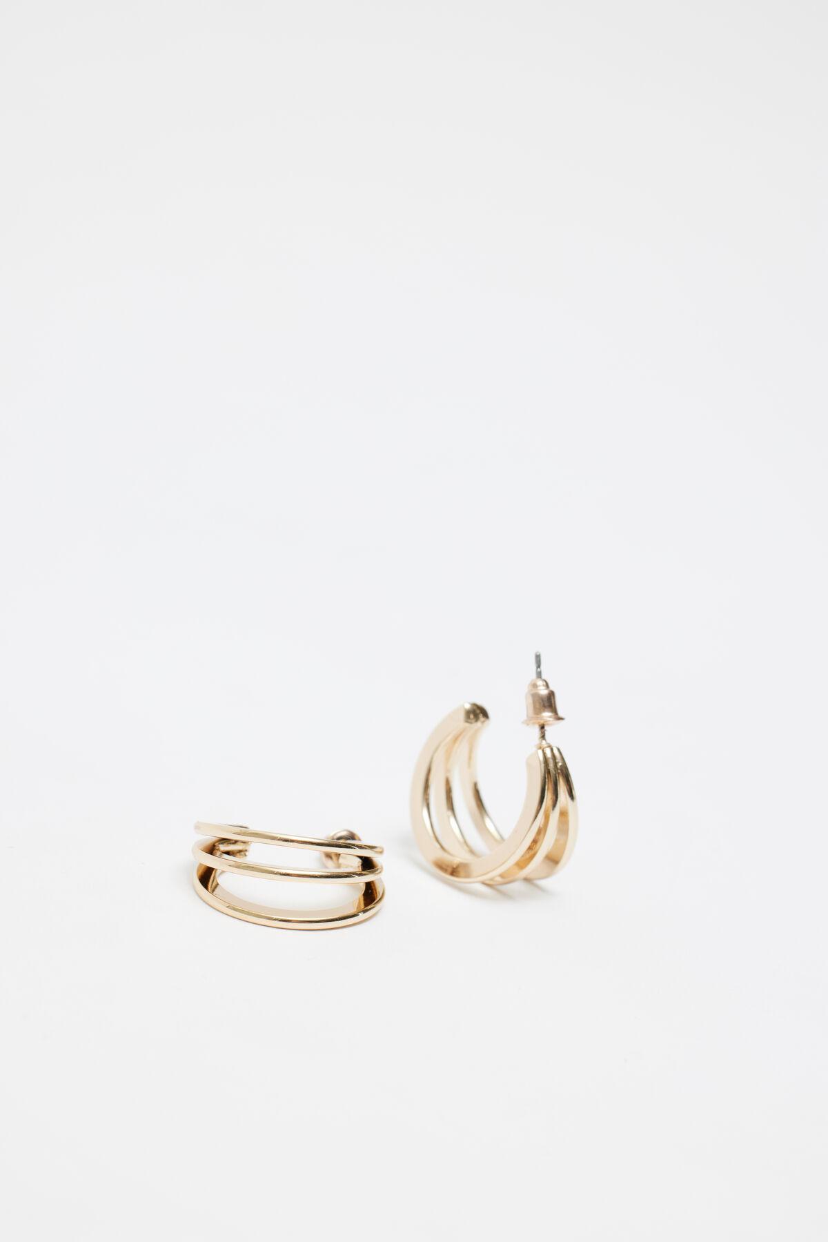 3 Pack Textured Hoop Earrings Product Image