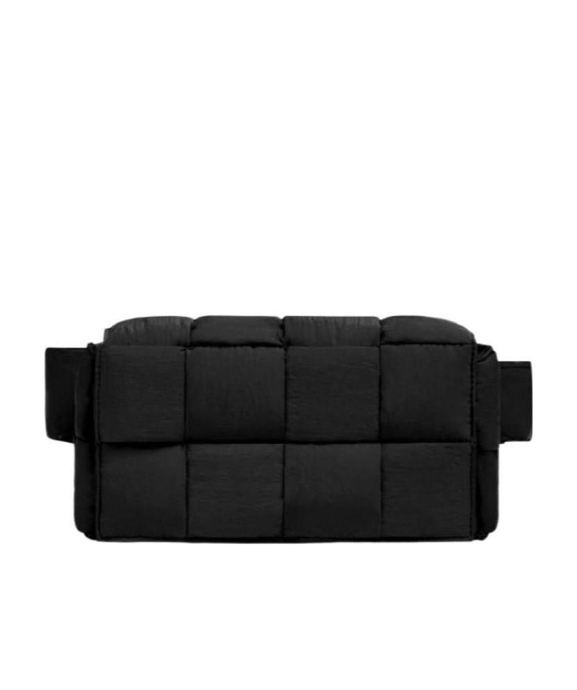 BOTTEGA VENETA Cassette Padded Intrecciato Belt Bag In Black Product Image