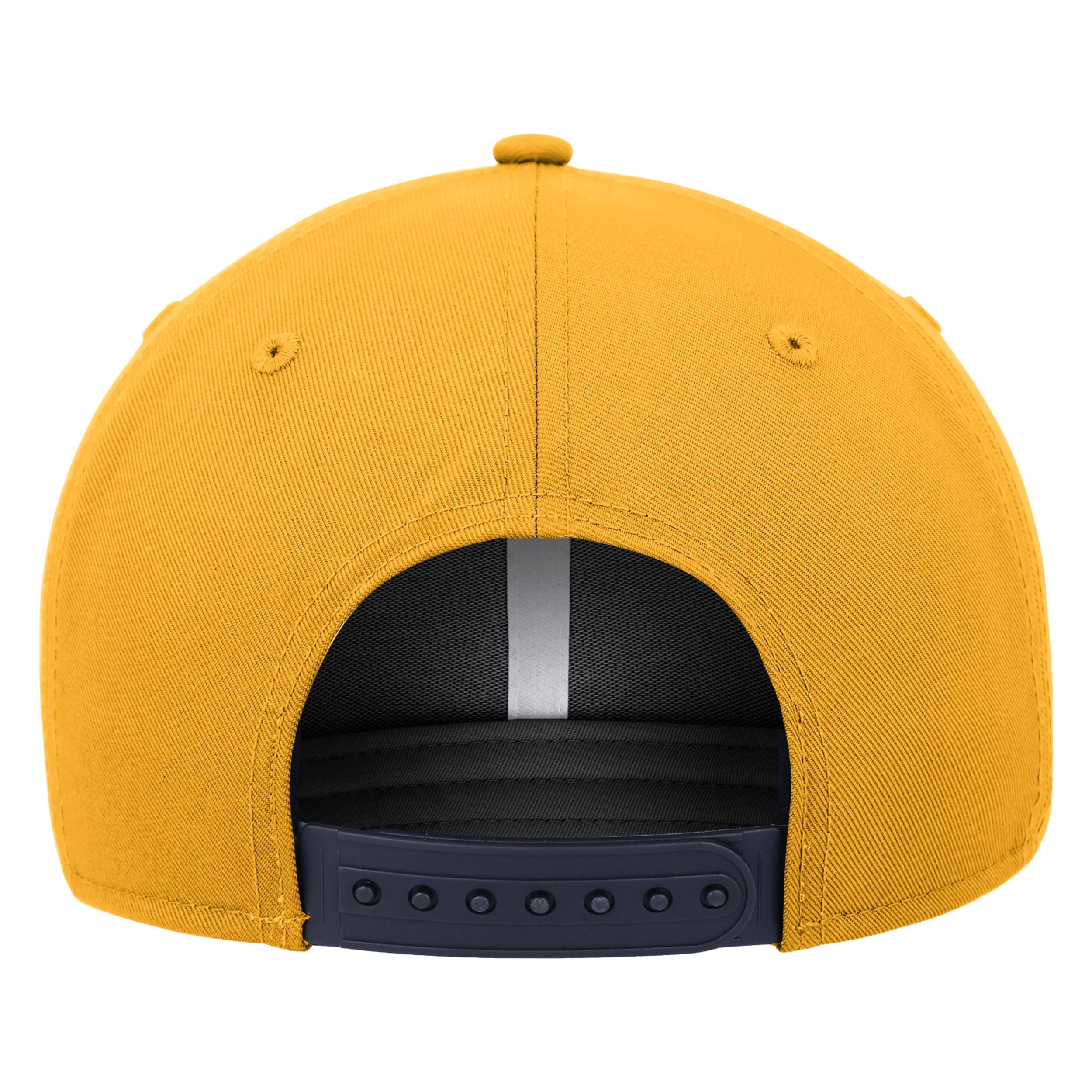 Men's Nike Green/Gold Oakland Athletics Classic99 Colorblock Performance Snapback Hat Product Image