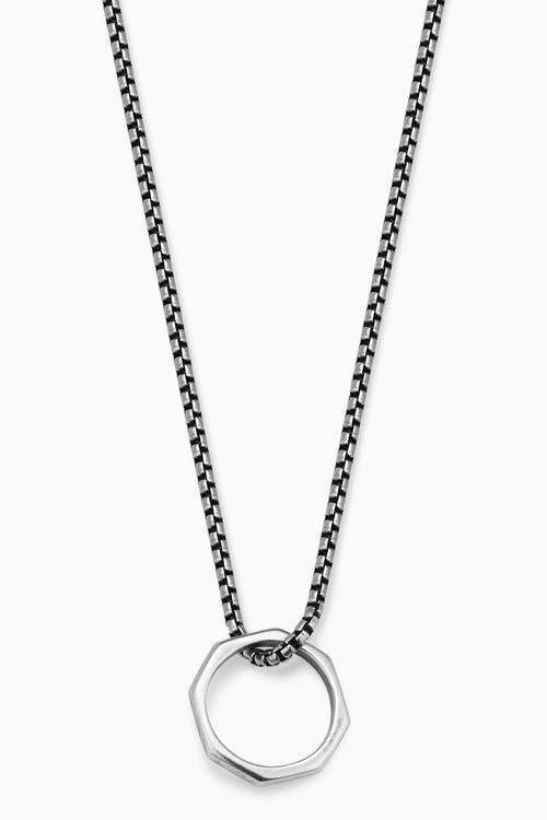 Oradina Mens Bolt Pendant Necklace in Sterling Silver at Nordstrom, Size 22 Product Image